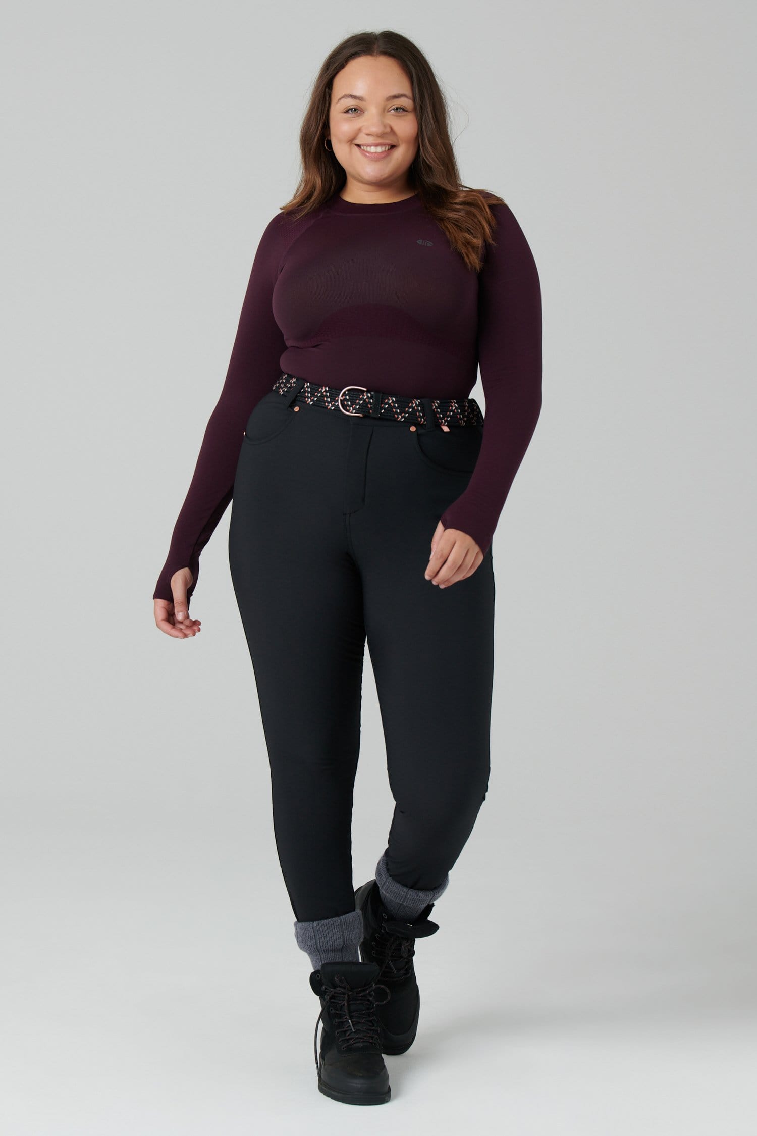 Thermal Skinny Outdoor Trousers - Black Trousers  