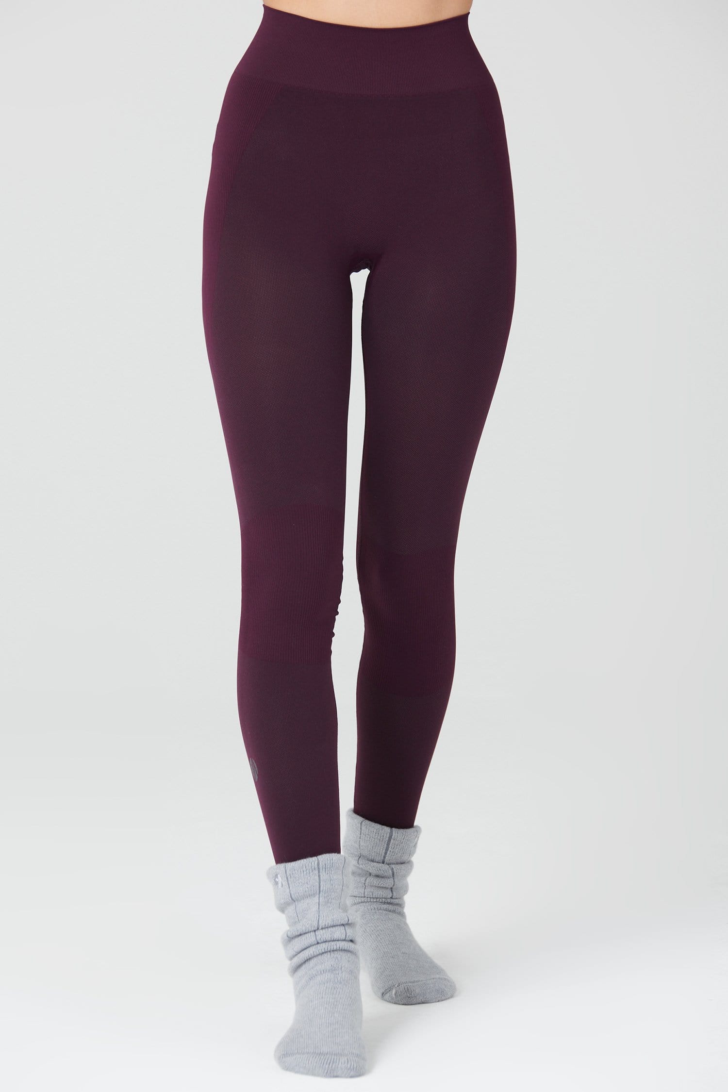 Thermal Seamless Base Layer Tights - Aubergine