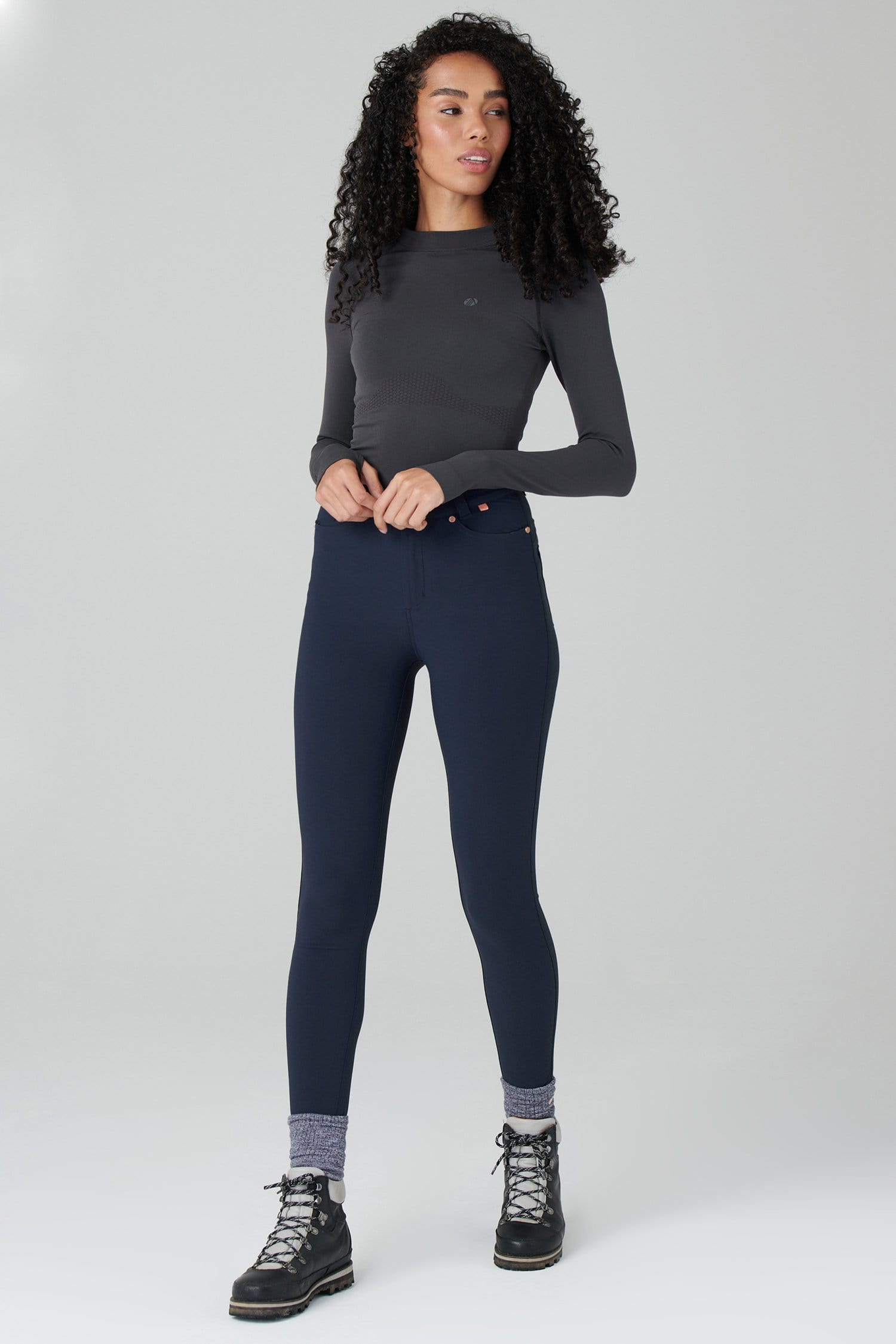 Thermal Skinny Outdoor Trousers - Deep Navy Trousers