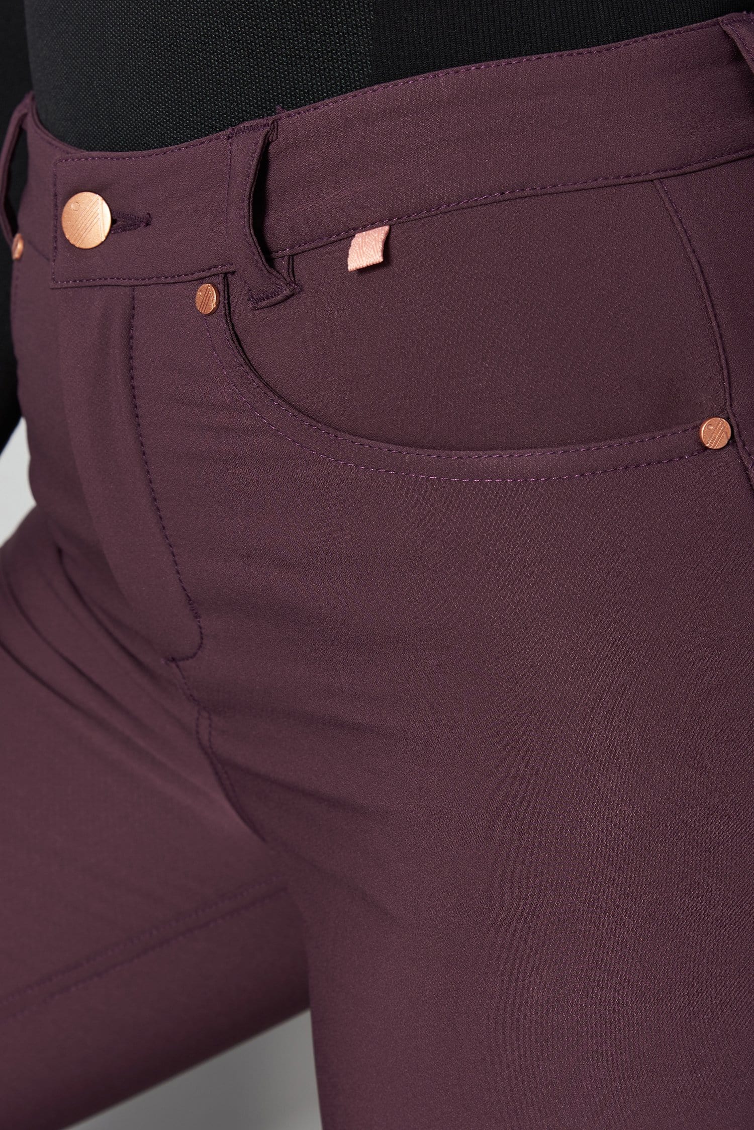 Thermal Skinny Outdoor Trousers - Aubergine Trousers