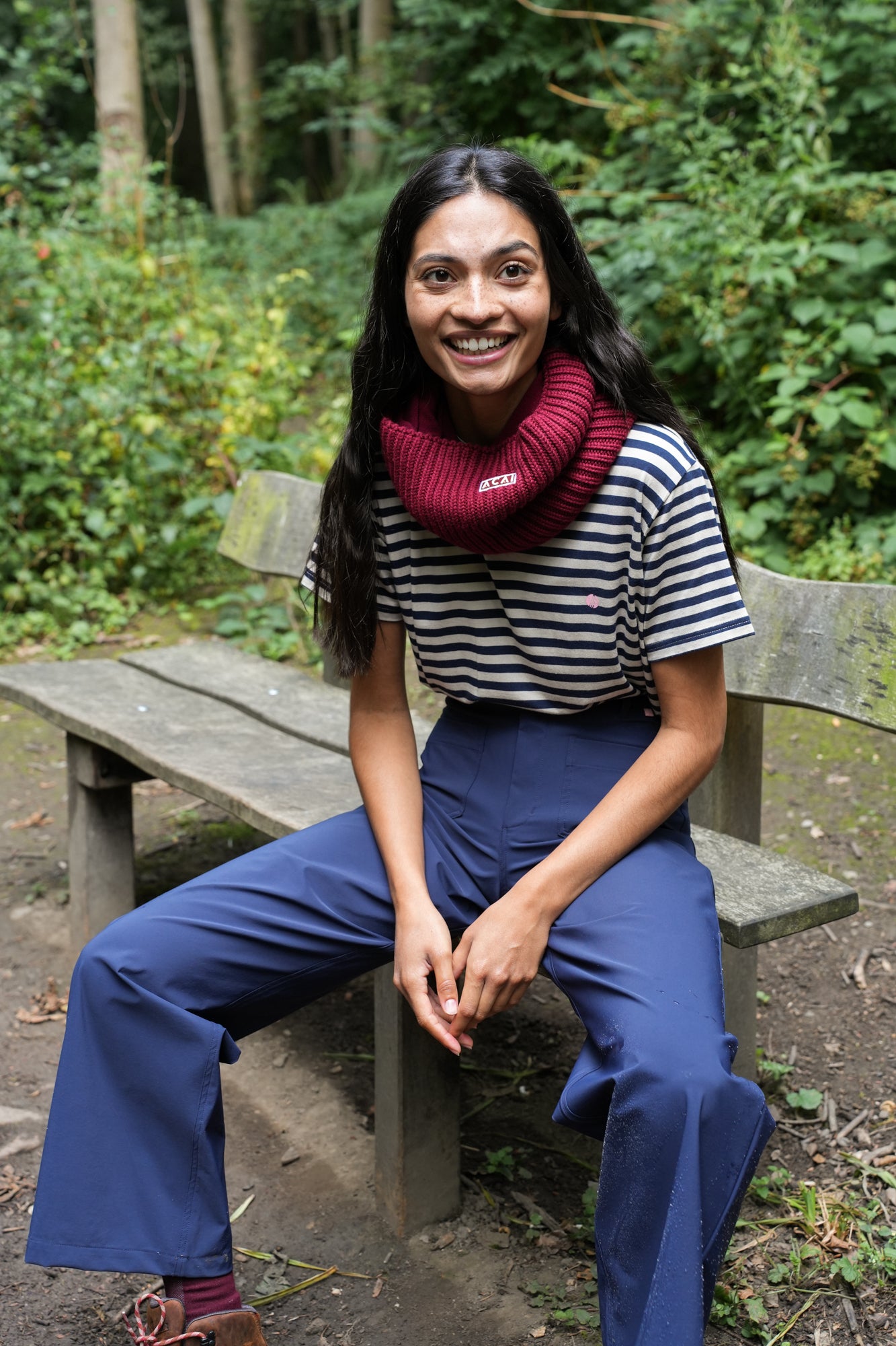 Merino Wool Snood - Cabernet