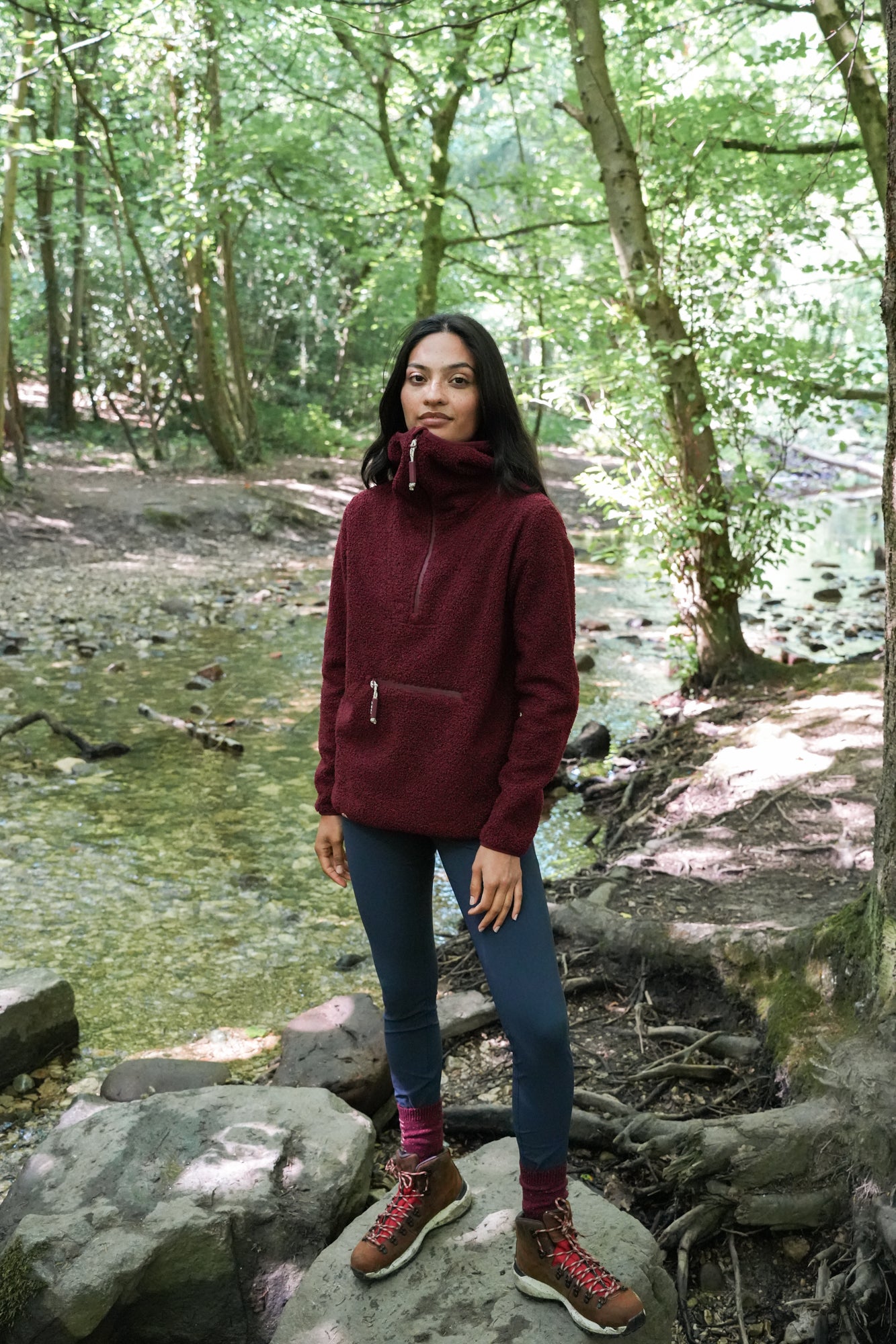 Windproof Gale Fleece - Cabernet