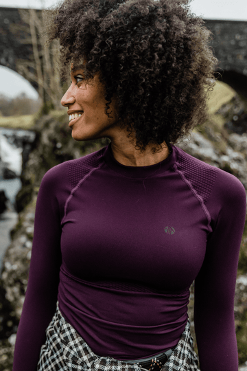 Thermal Seamless Base Layer Top - Aubergine Base Layer  