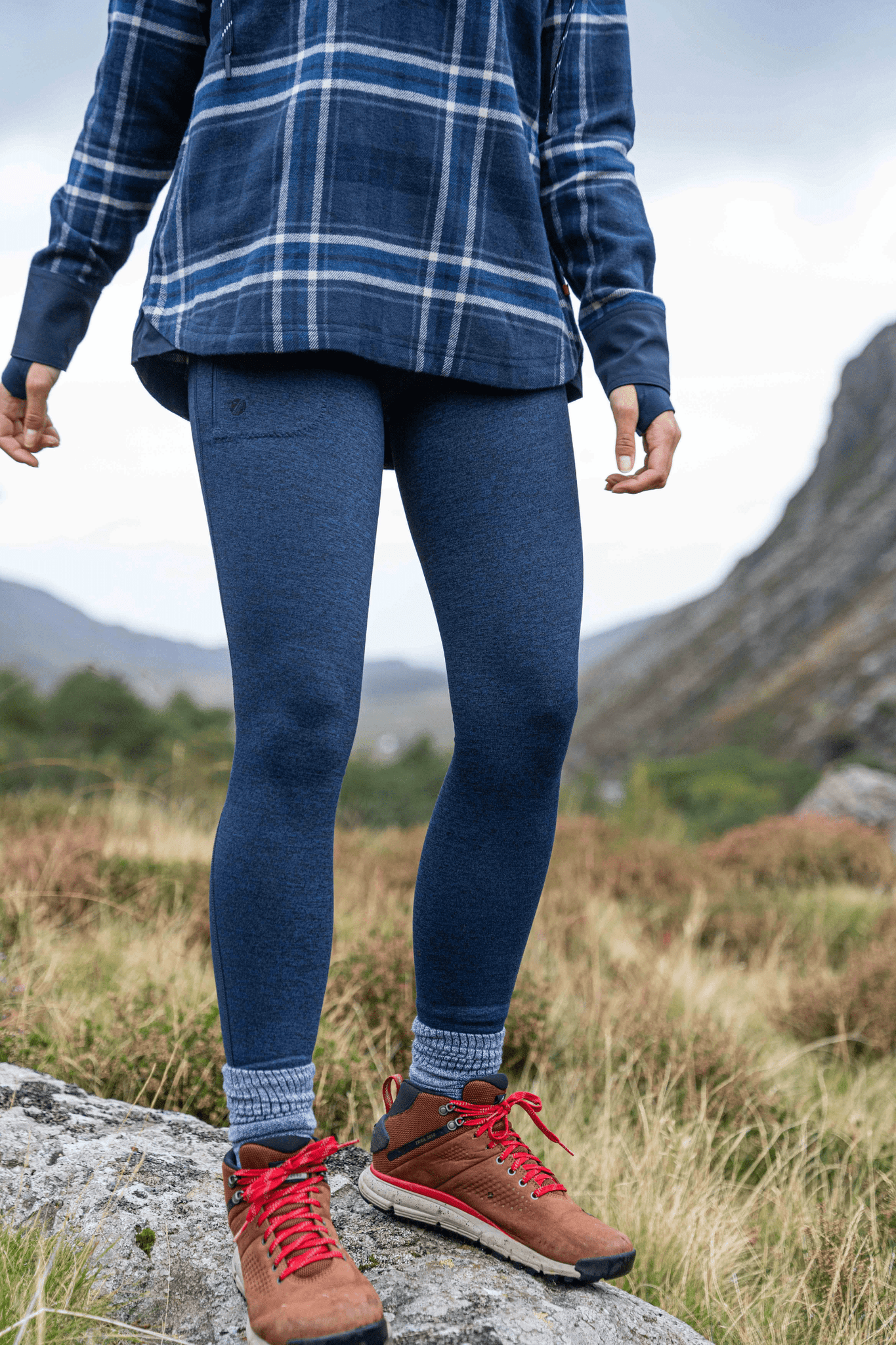 Thermal Outdoor Leggings - Blueberry Leggings  