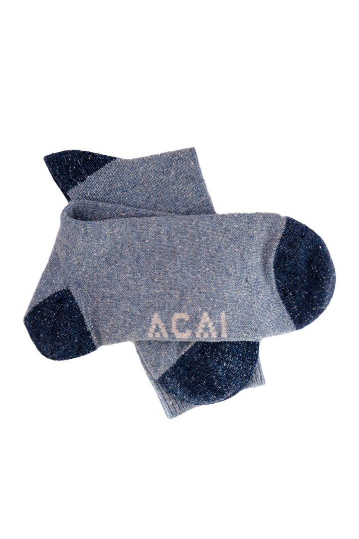 'Hike Hike Hike' Sock - Blue Marl