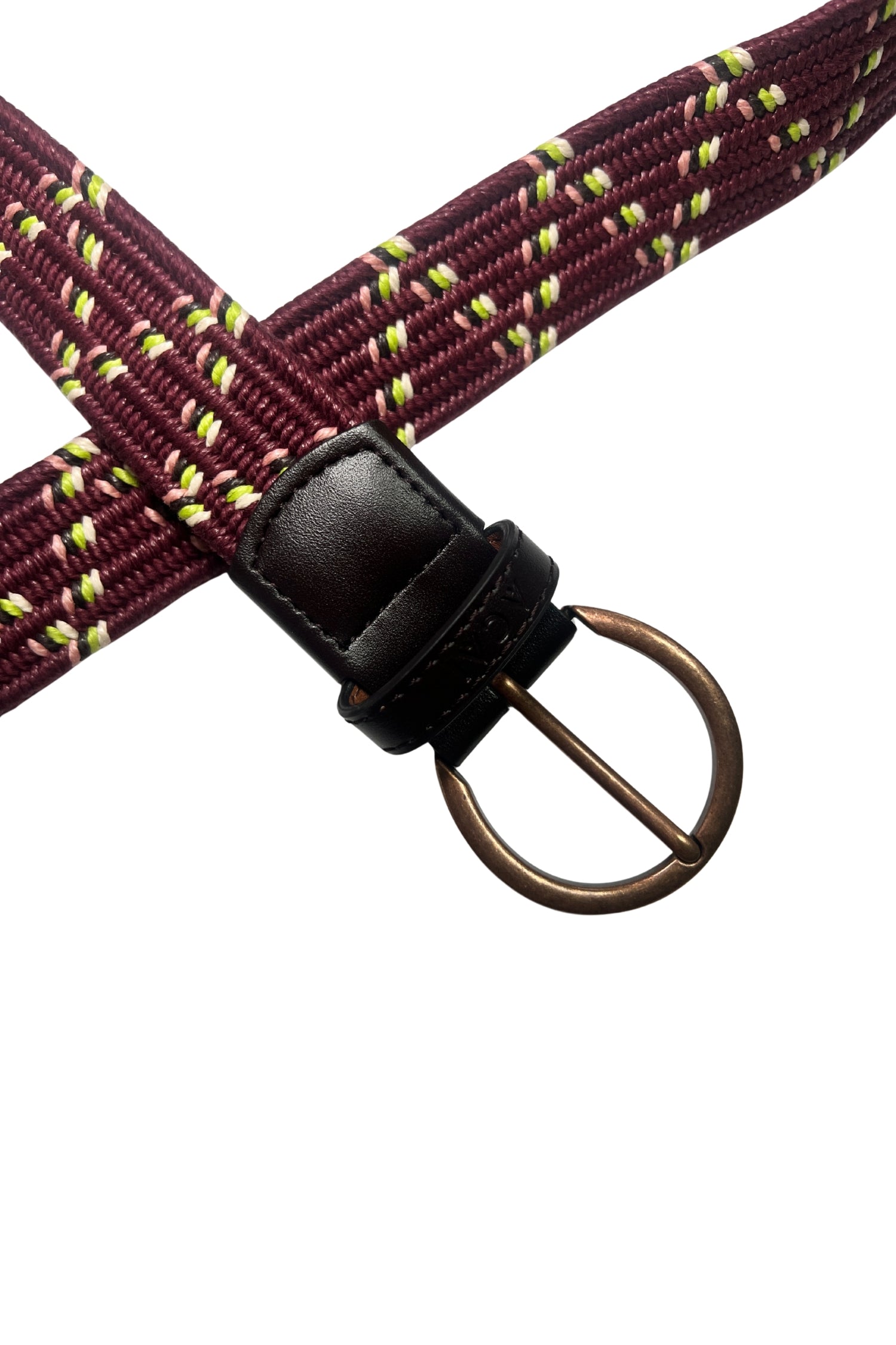 The Outdoor Braided Belt - Cabernet
