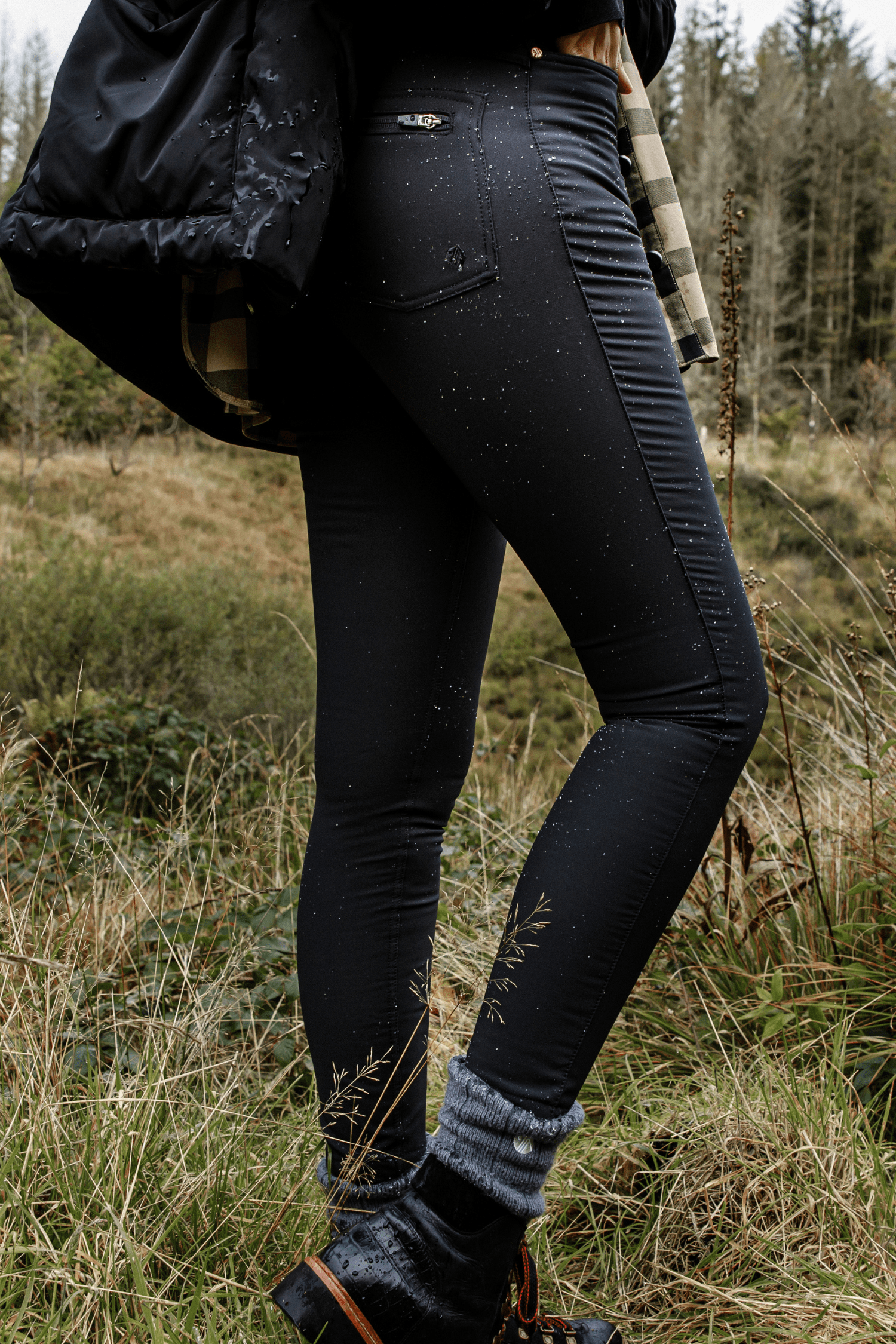 Thermal Skinny Outdoor Trousers Black