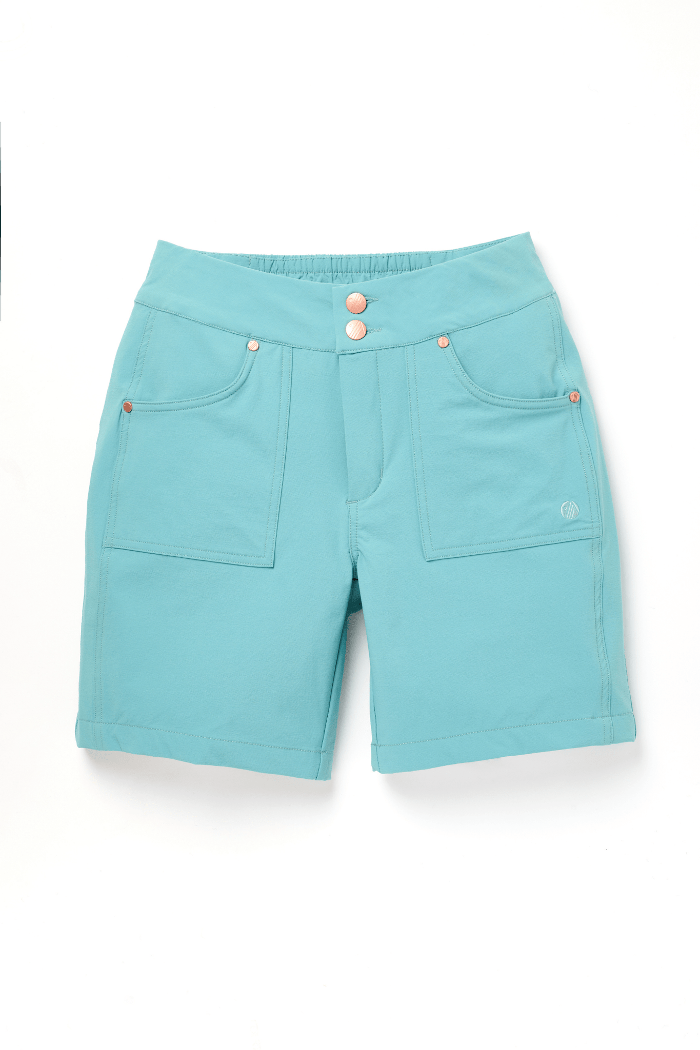 Mid Length Trek Shorts - Mineral Blue Shorts  