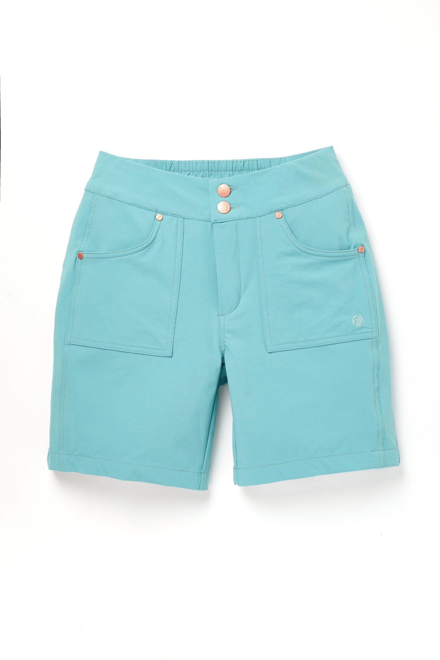 Mid Length Trek Shorts - Mineral Blue Shorts  