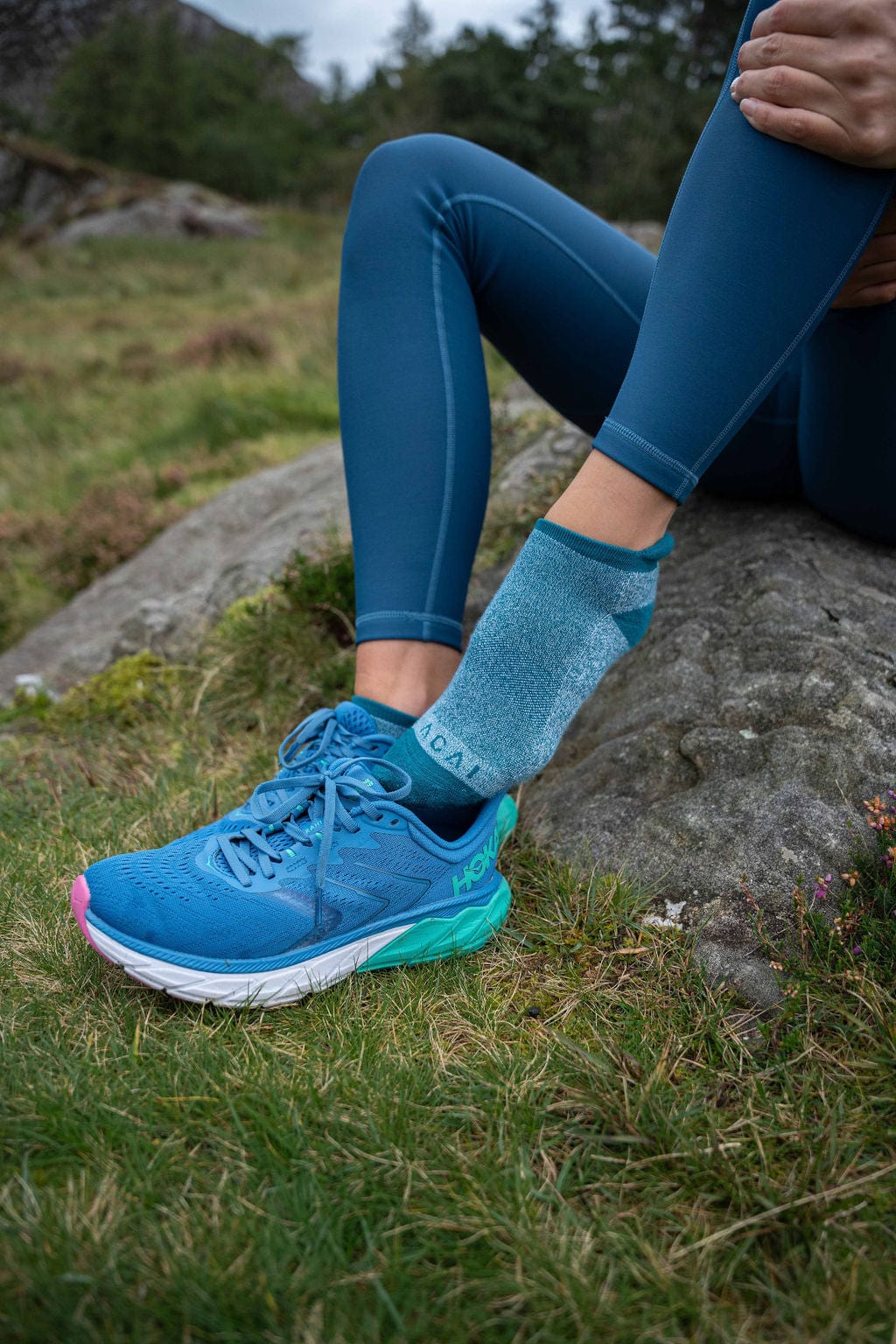 ACAI Outdoorwear Women's Ankle Socks Best Trail Running Socks