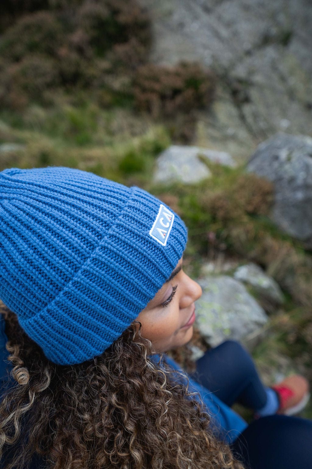 Merino Wool Beanie - Steel Blue Accessories  