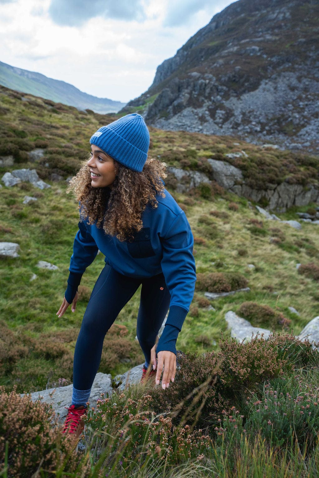 Merino Wool Beanie - Steel Blue Accessories  