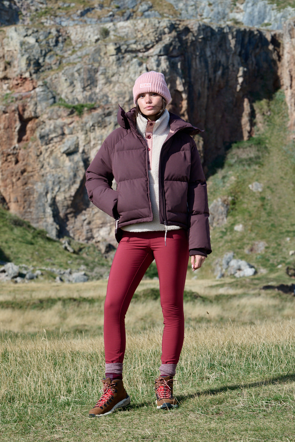 MAX Stretch Thermal Skinny Outdoor Trousers - Cabernet