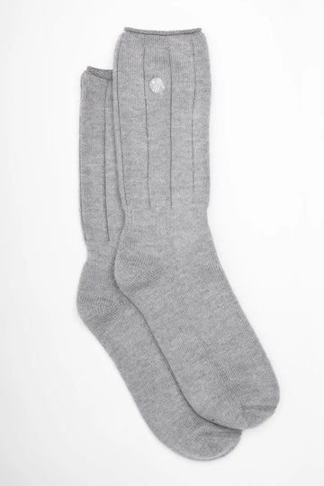 Merino Wool Hiking Socks - Heather Grey Socks  