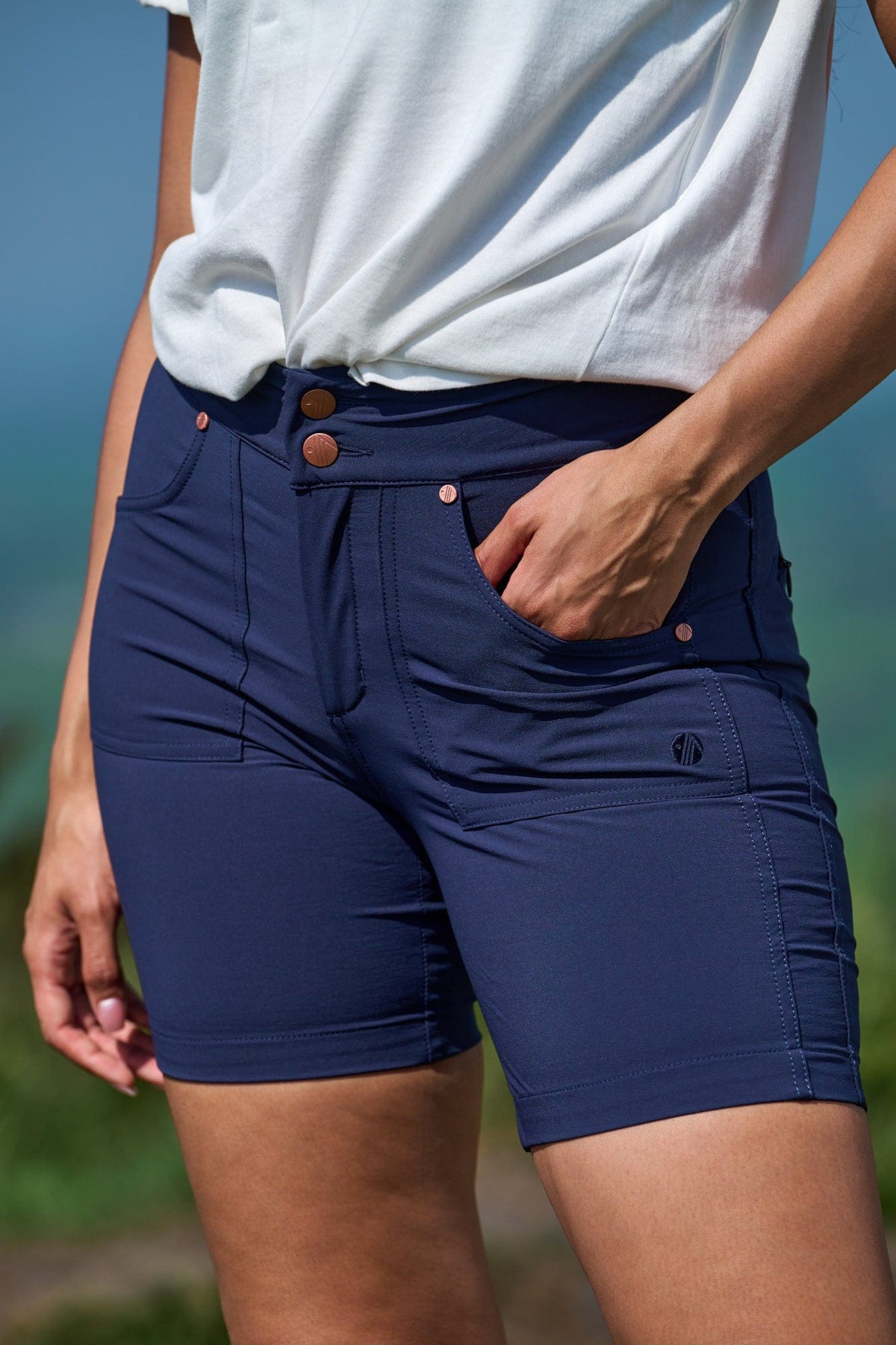 Mid Length Trek Shorts - Deep Navy Shorts  