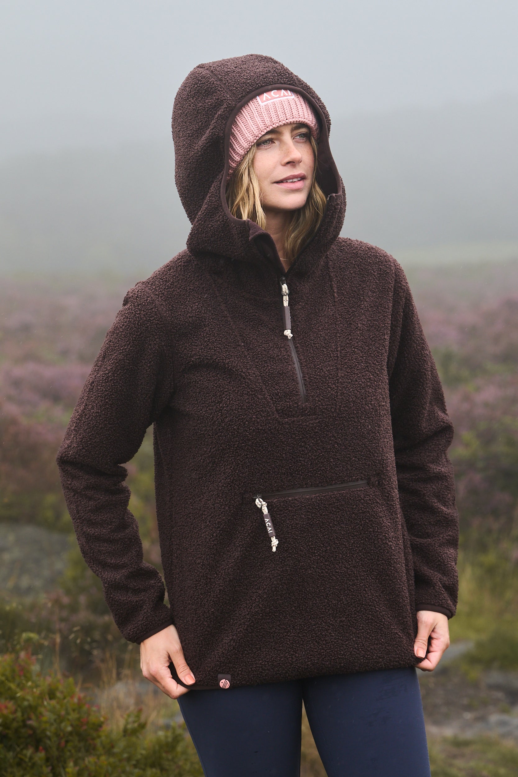 Windproof Gale Fleece - Chocolate Plum
