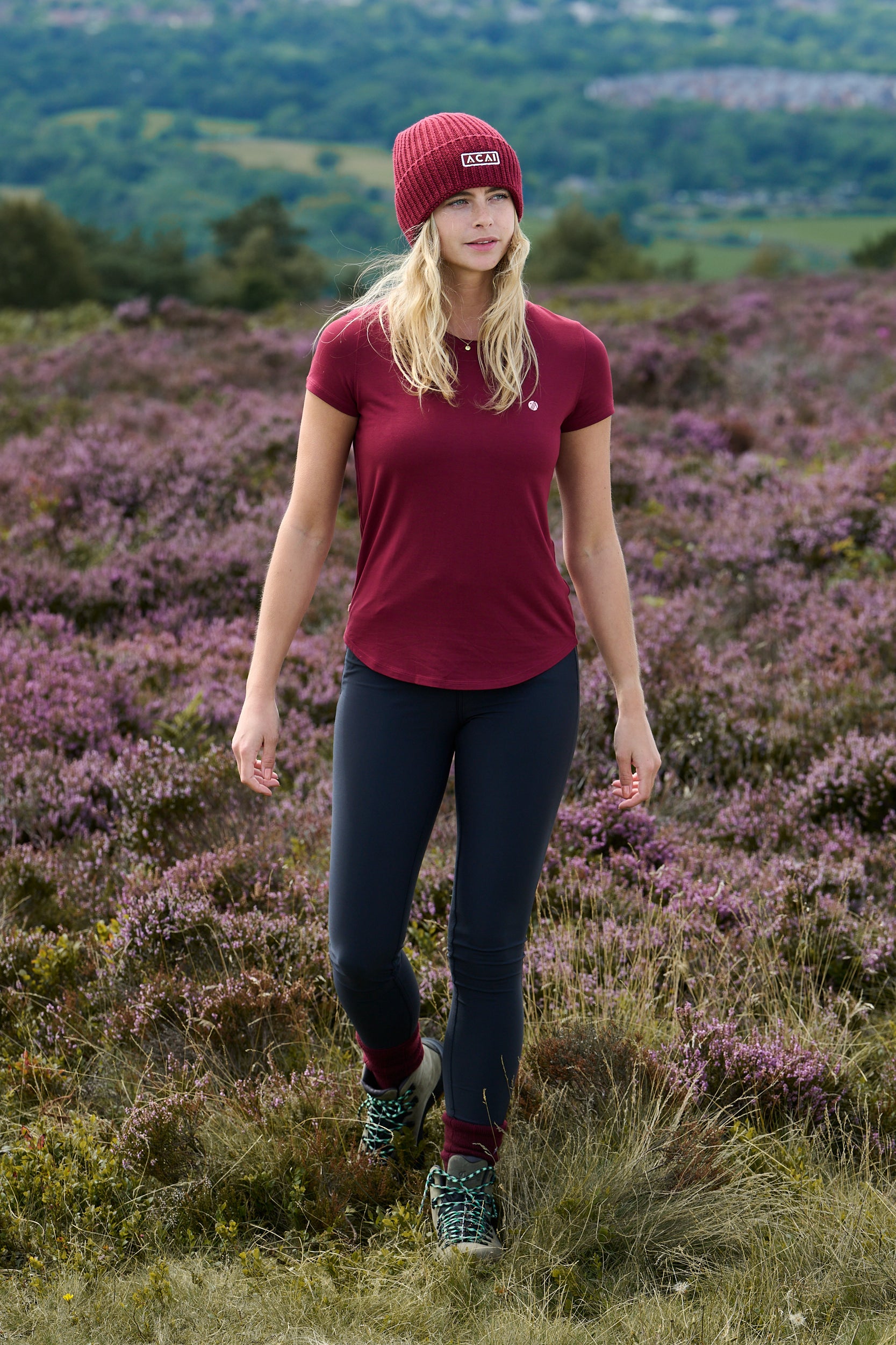 On The Go Tee - Cabernet