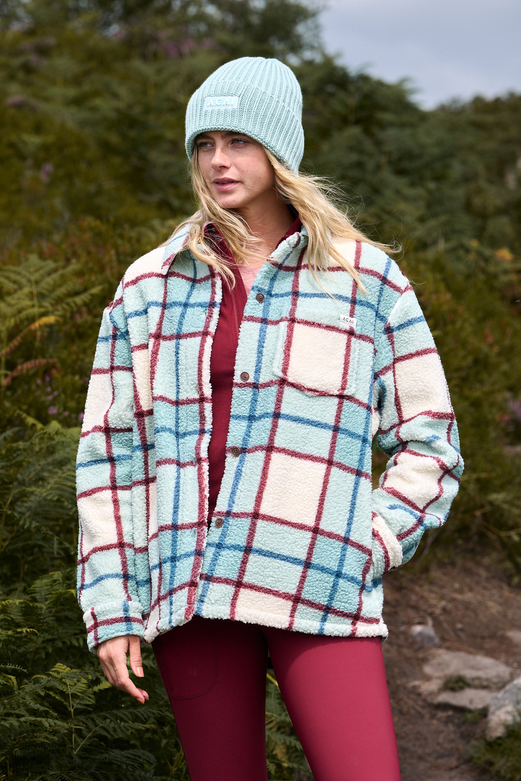 Outlander Fleece Sherpa Shirt Wild Fern | ACAI