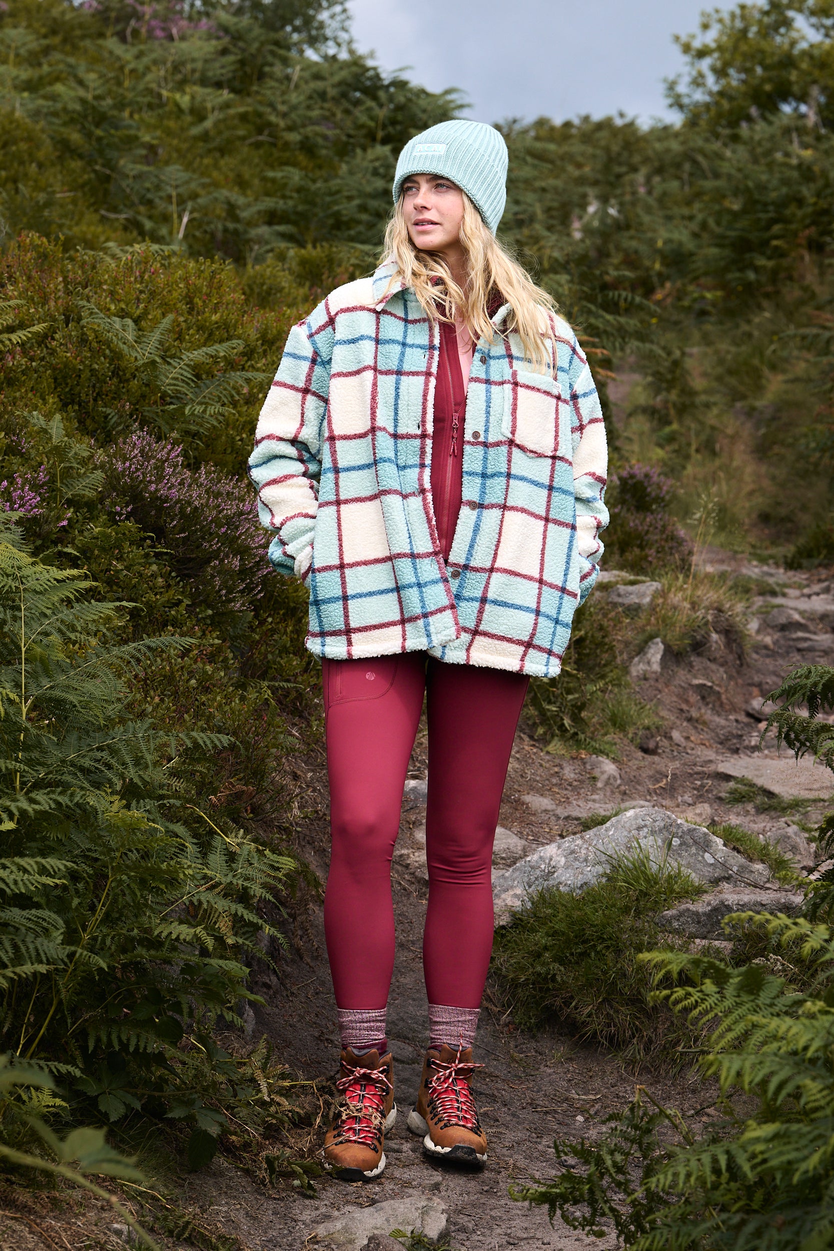 Outlander Fleece Sherpa Shirt Wild Fern | ACAI