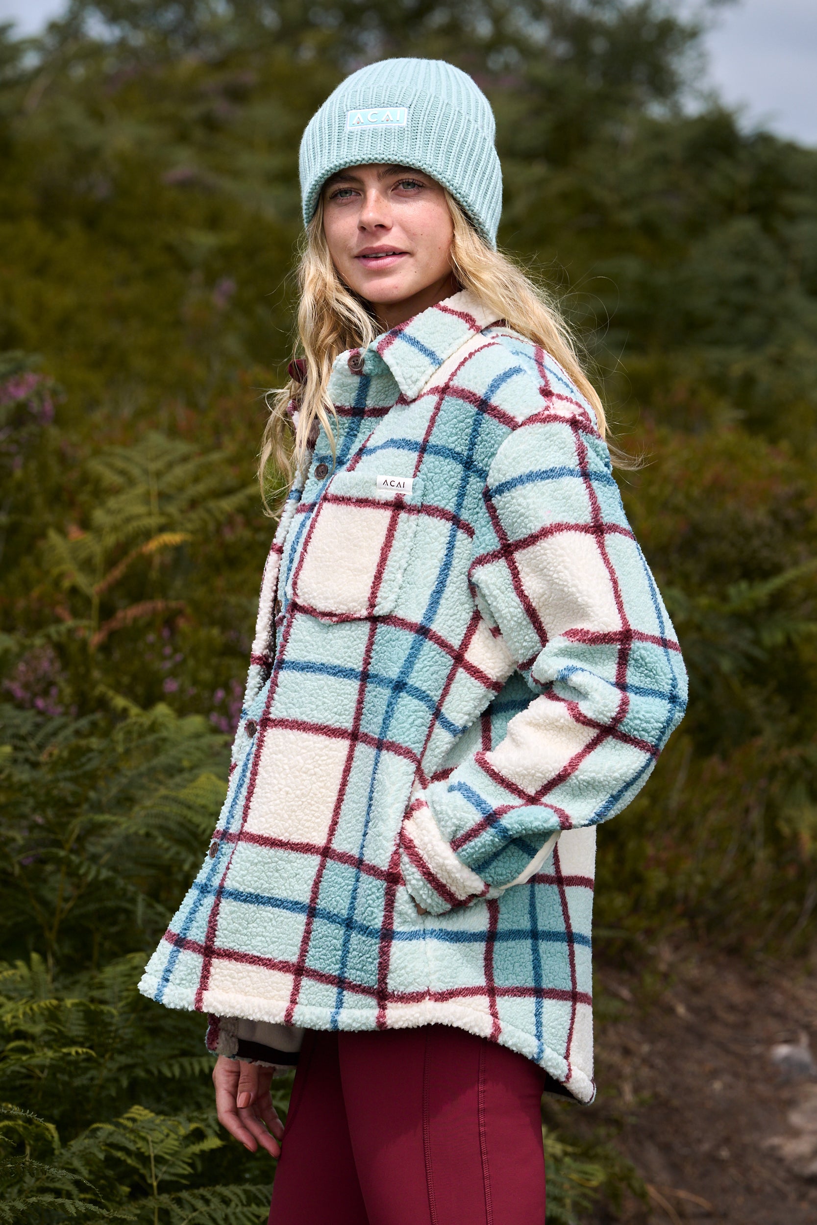 Outlander Fleece Sherpa Shirt Wild Fern | ACAI