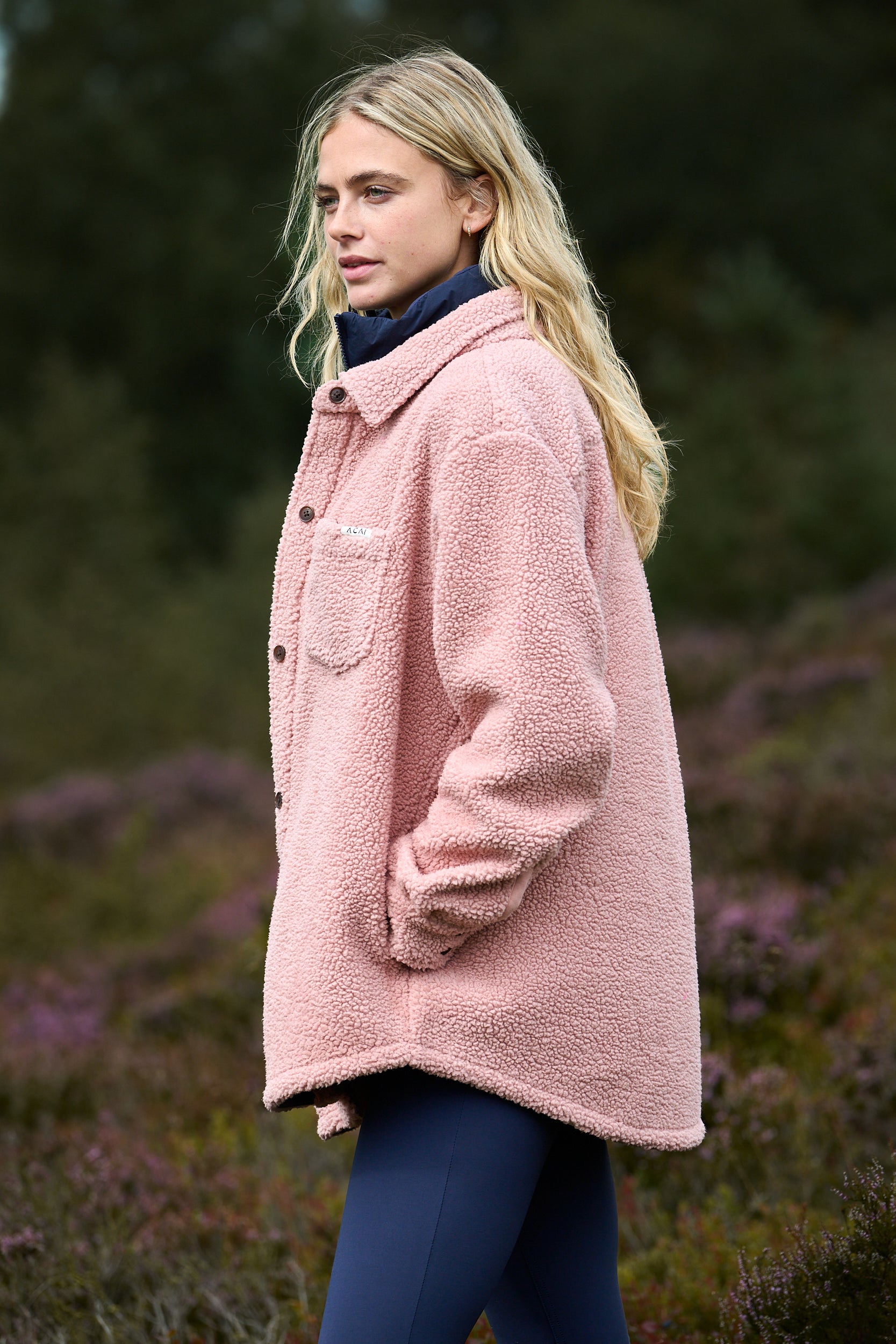 Outlander Fleece Shirt - Dusky Pink