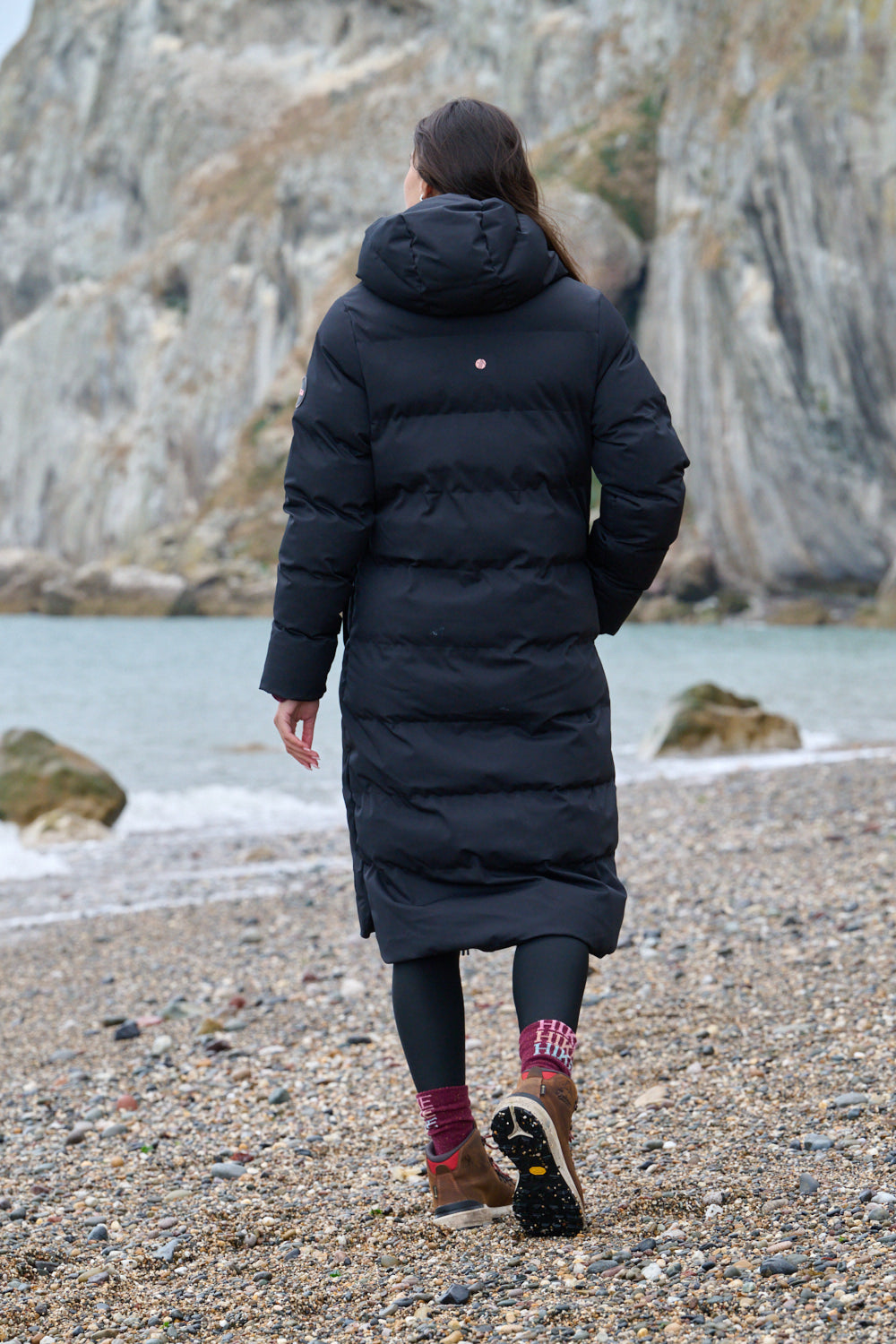 Cocoon Longline Coat - Black