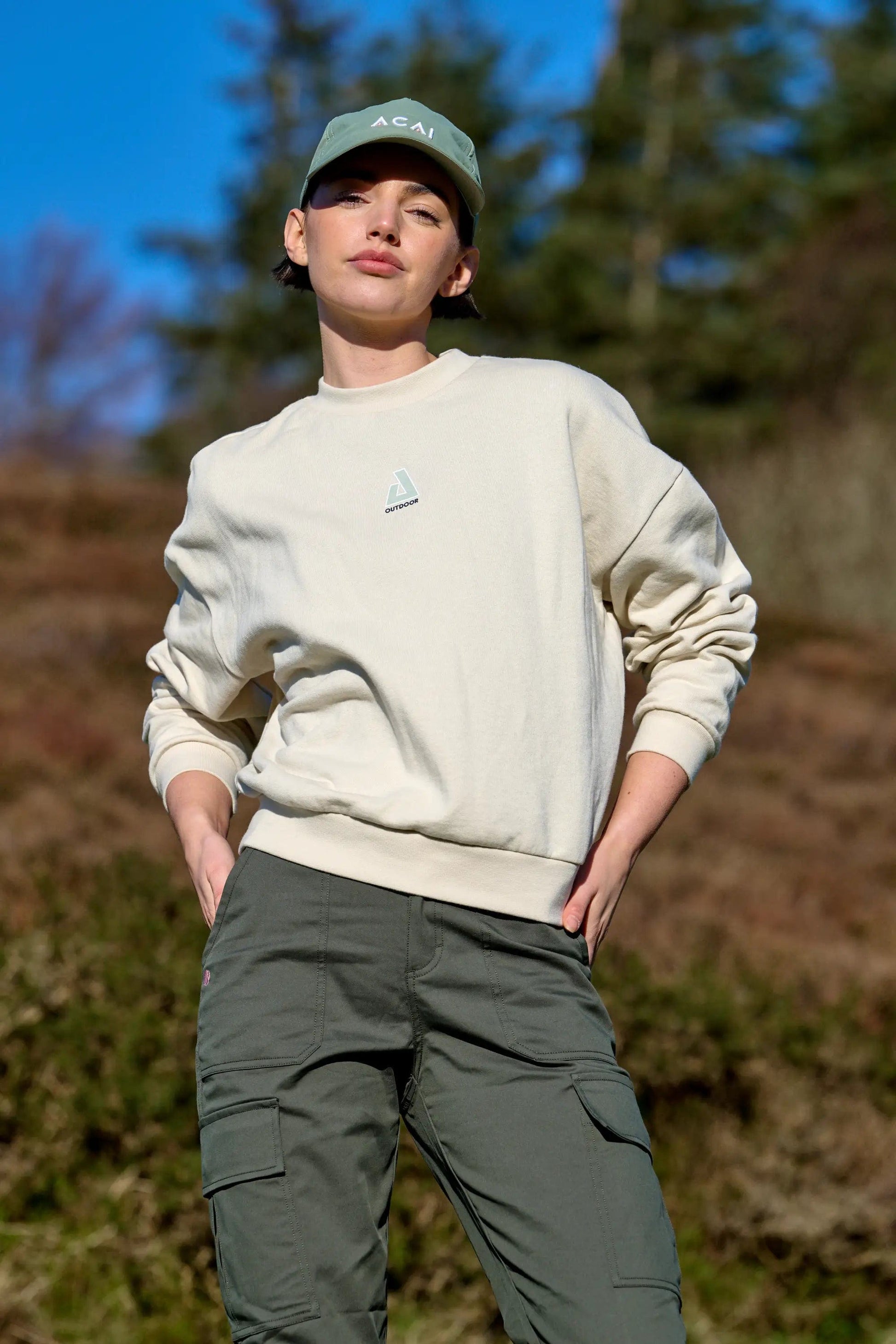 Retreat Crew Neck Sweatshirt - Oatmeal Sweatshirt