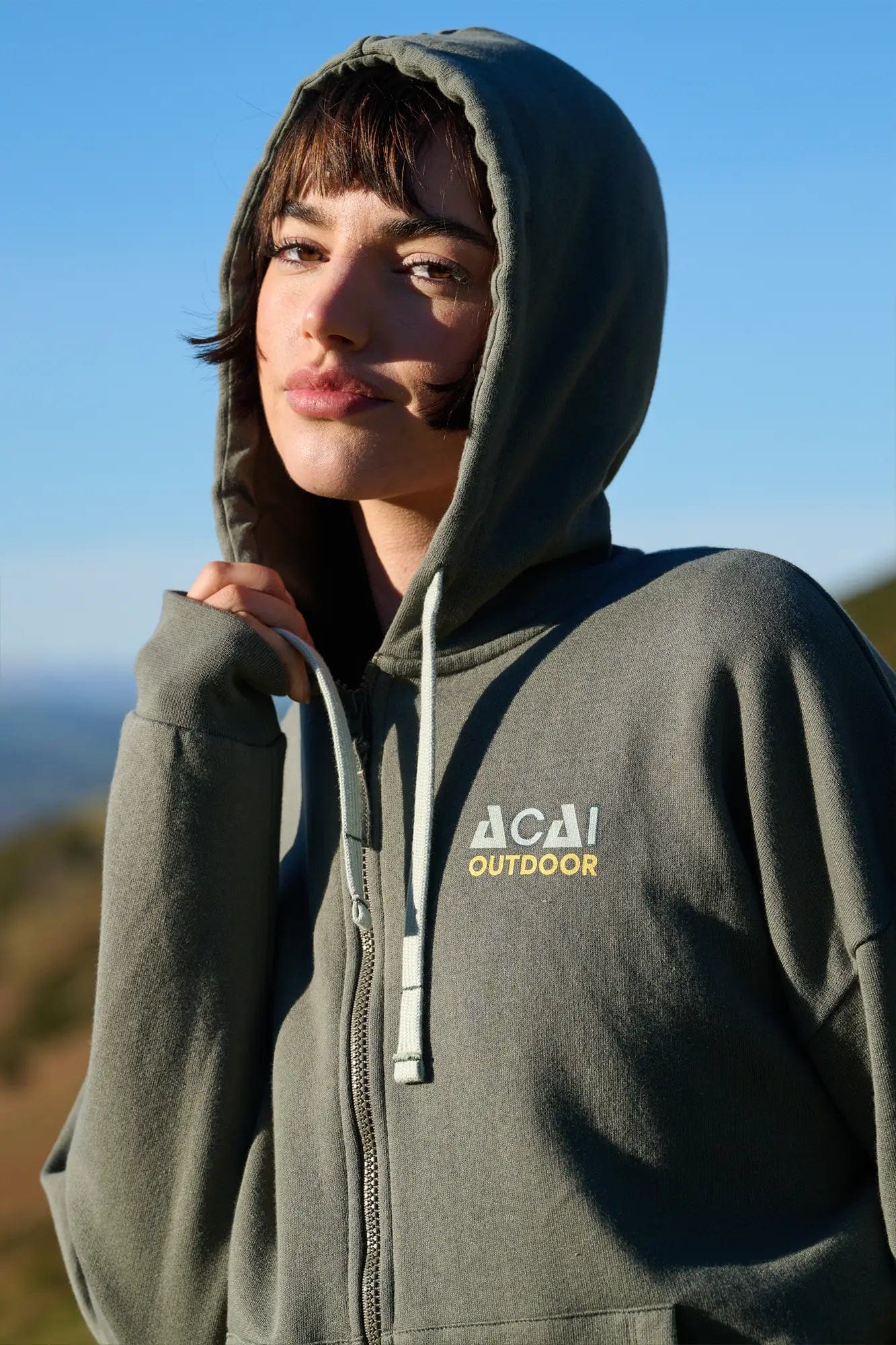 Retreat Zip Up Hoodie - Deep Sage Sweatshirt