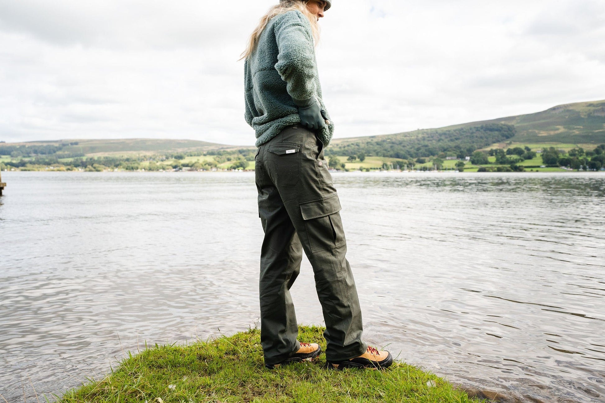 Straight Leg Cargos - Deep Khaki Trousers  