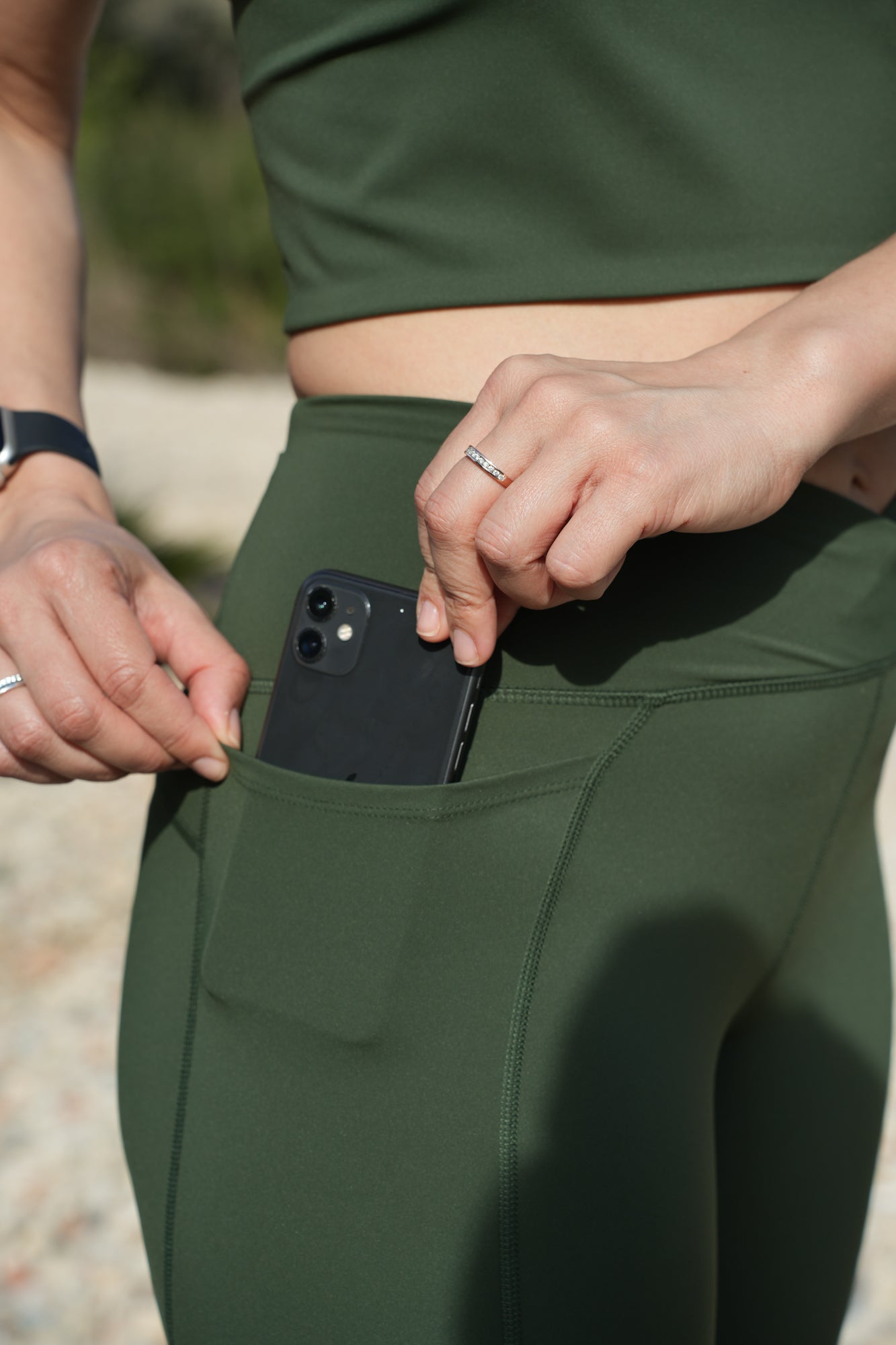 Ascent Leggings - Woodland Green