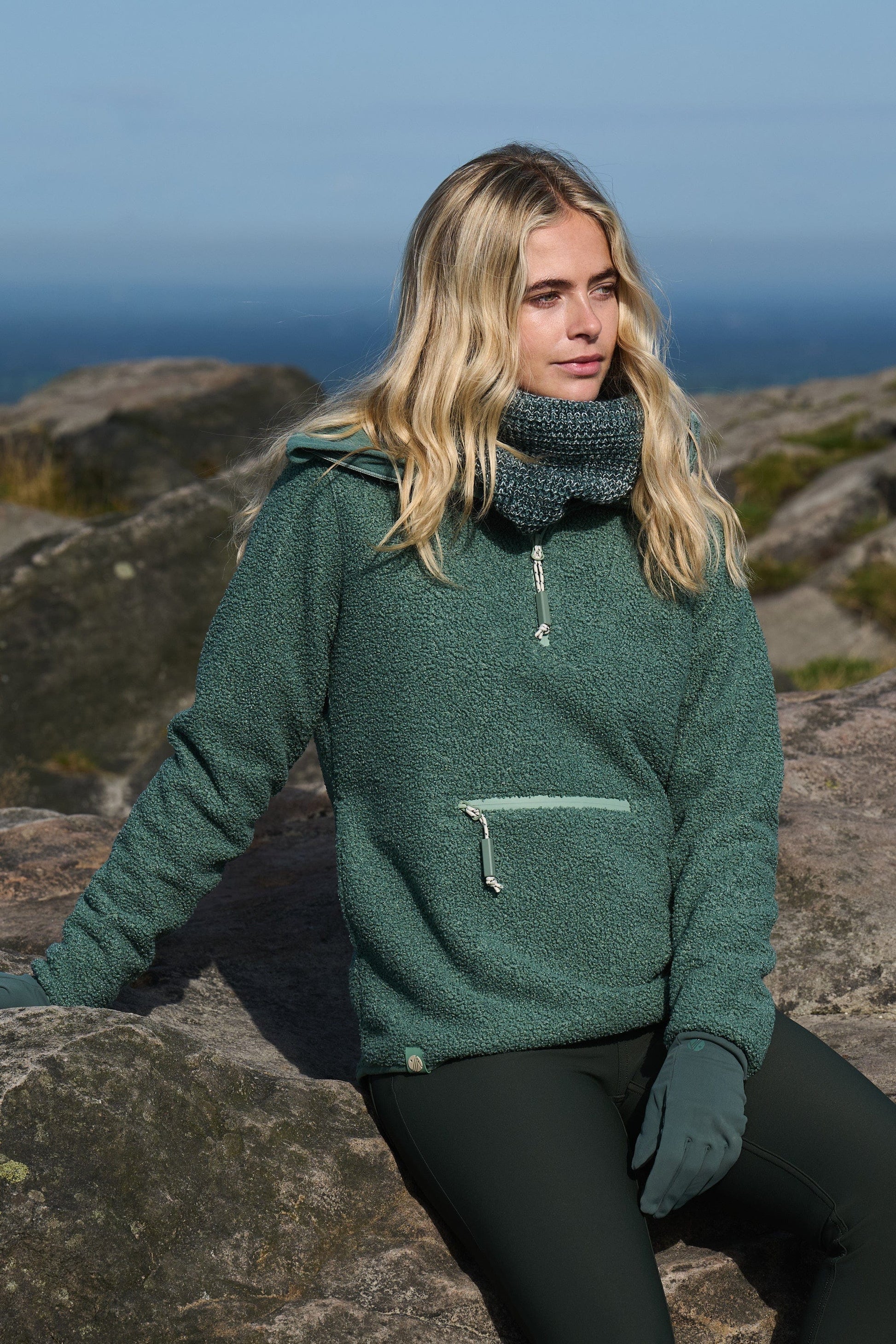 Windproof Gale Fleece - Lily Pad Sweatshirt  