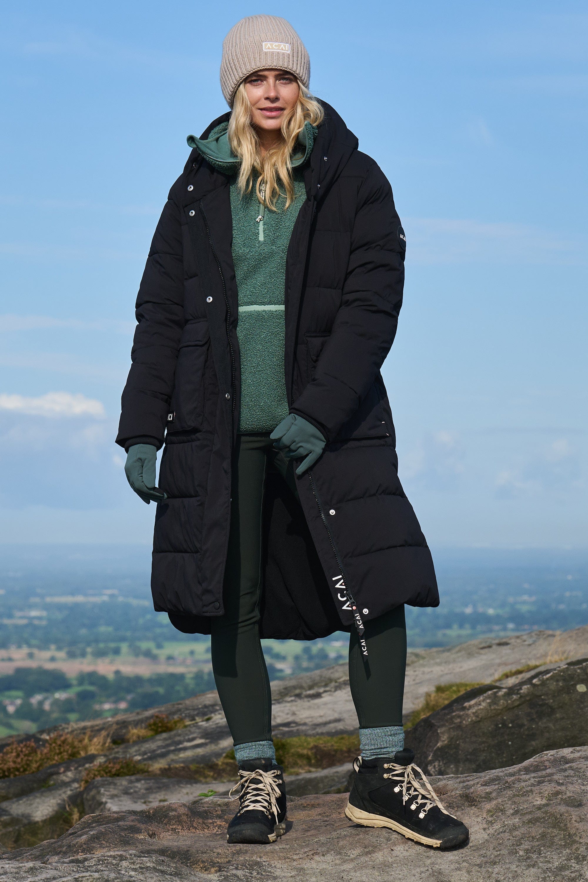 ACAI Envelop Jacket Warm Winter Women's Long Puffer Coat