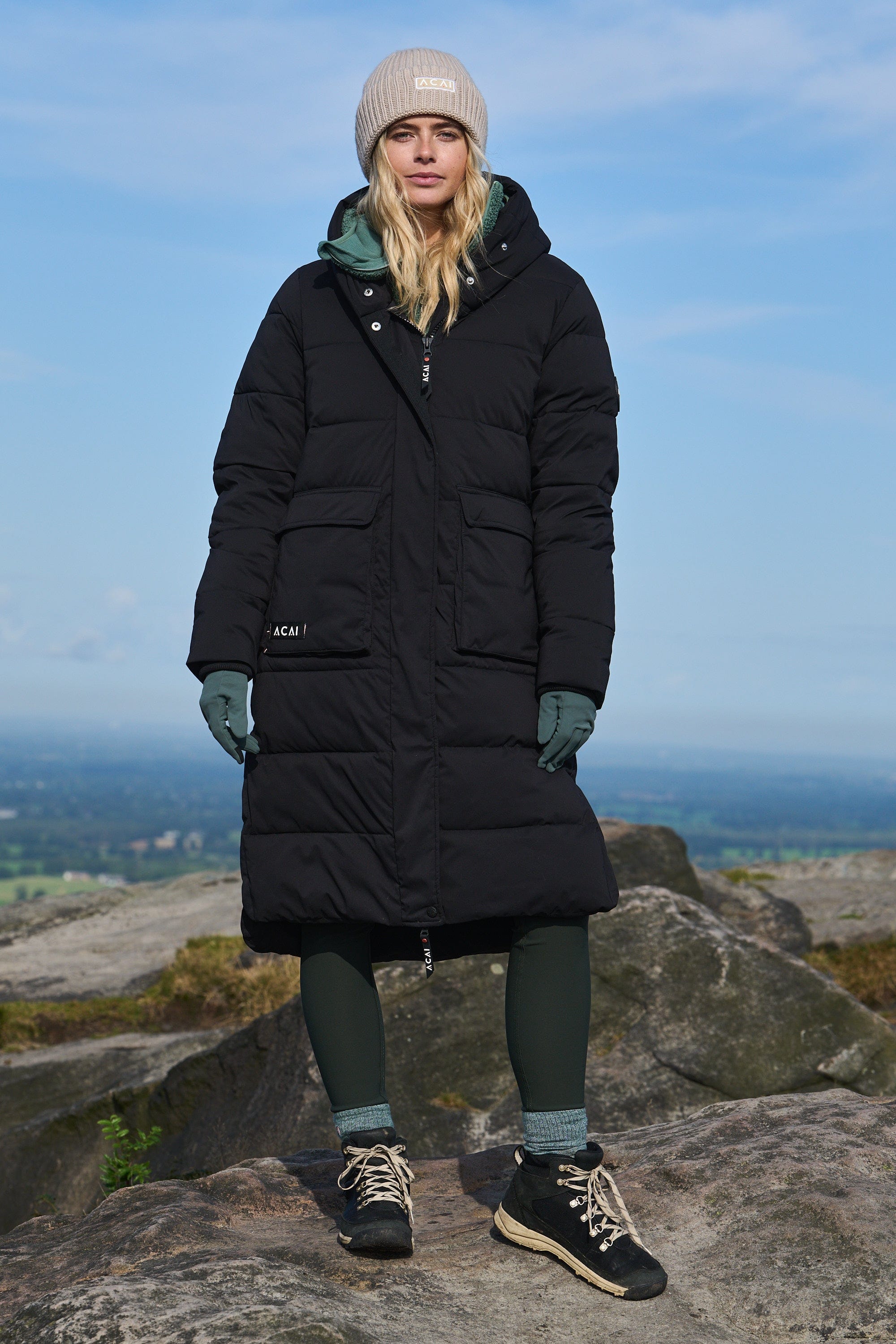 ACAI Envelop Jacket Warm Winter Women's Long Puffer Coat