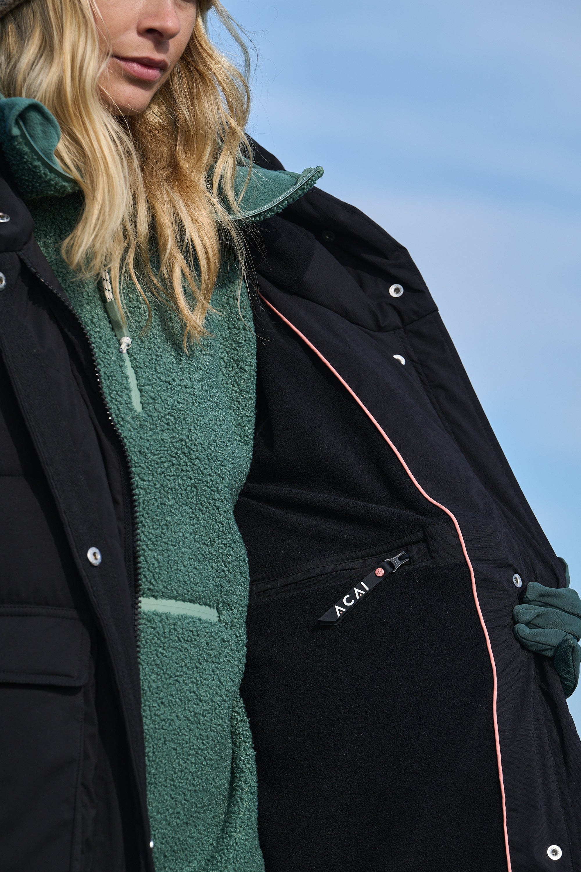 ACAI Envelop Jacket Warm Winter Women's Long Puffer Coat