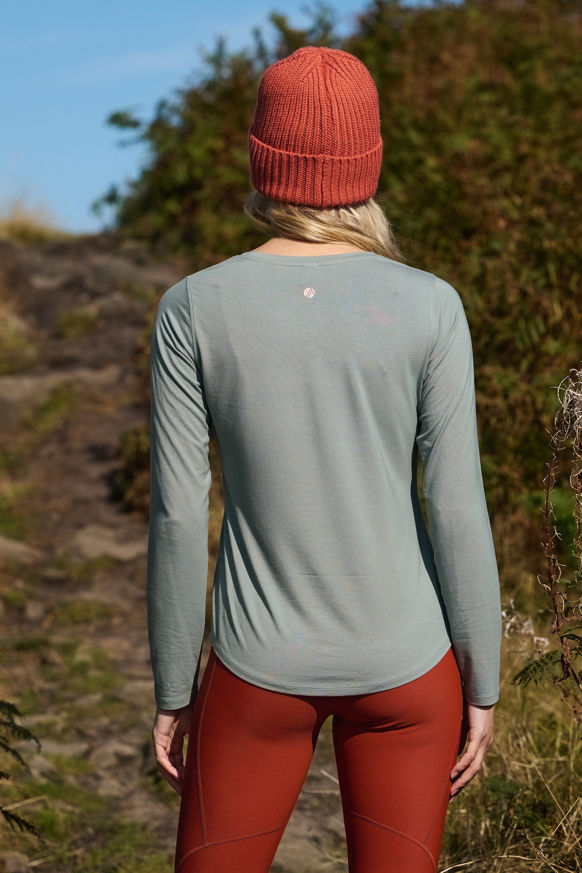 On The Go Bamboo Long Sleeve Tee - Lily Pad T-Shirts  