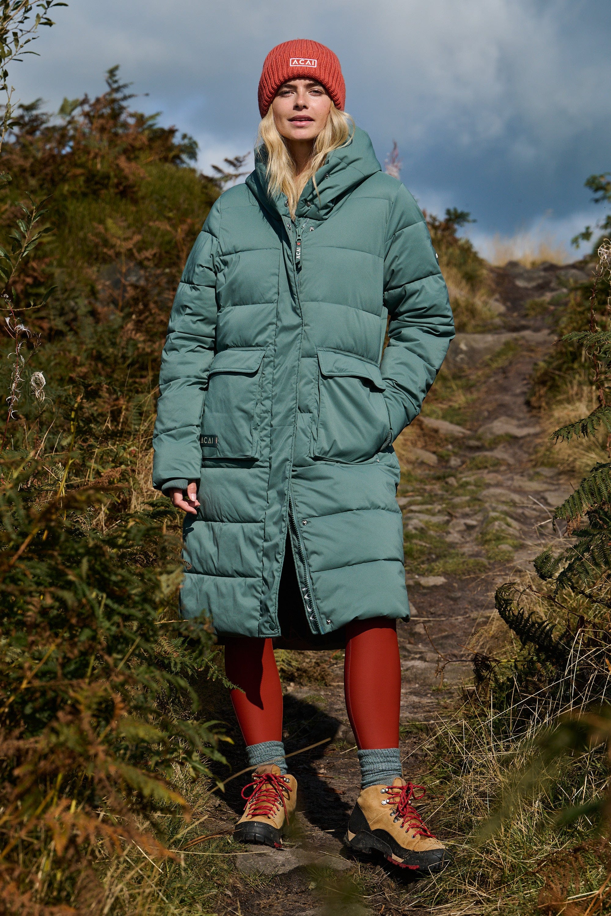 Warm Winter Women's Long Puffer Coat Envelop Jacket ACAI