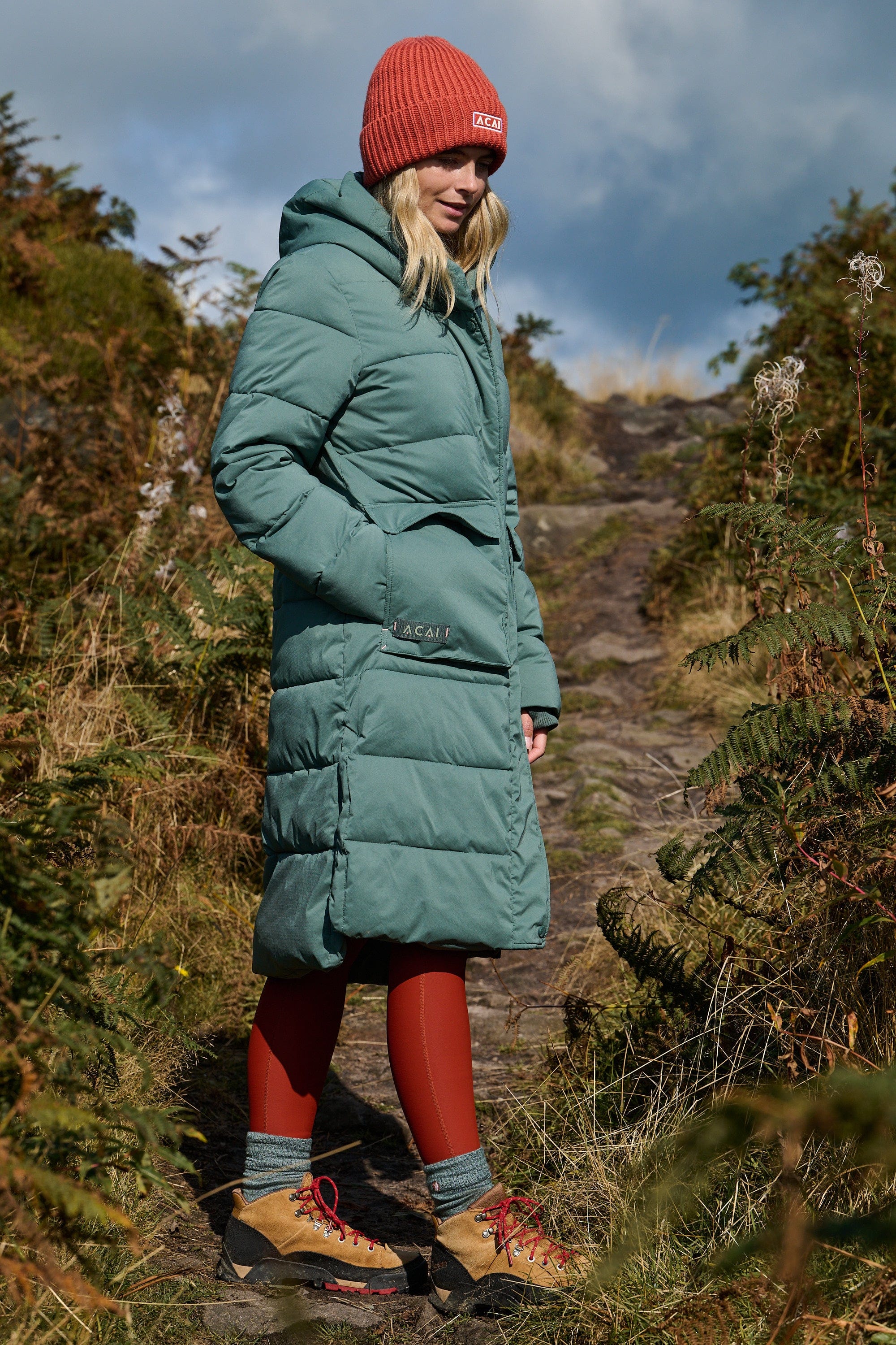 Warm Winter Women's Long Puffer Coat Envelop Jacket ACAI