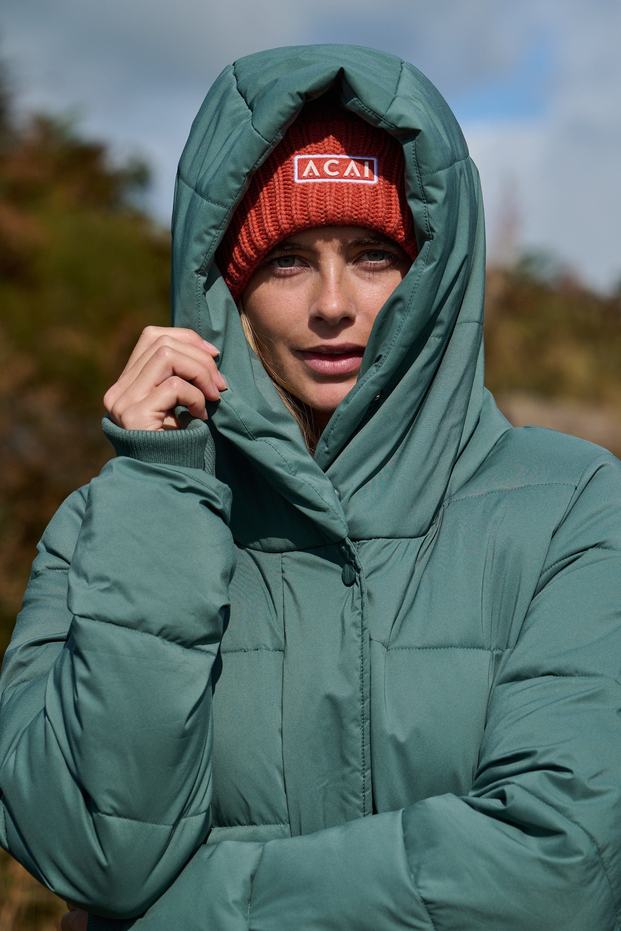 Warm Winter Women's Long Puffer Coat Envelop Jacket ACAI