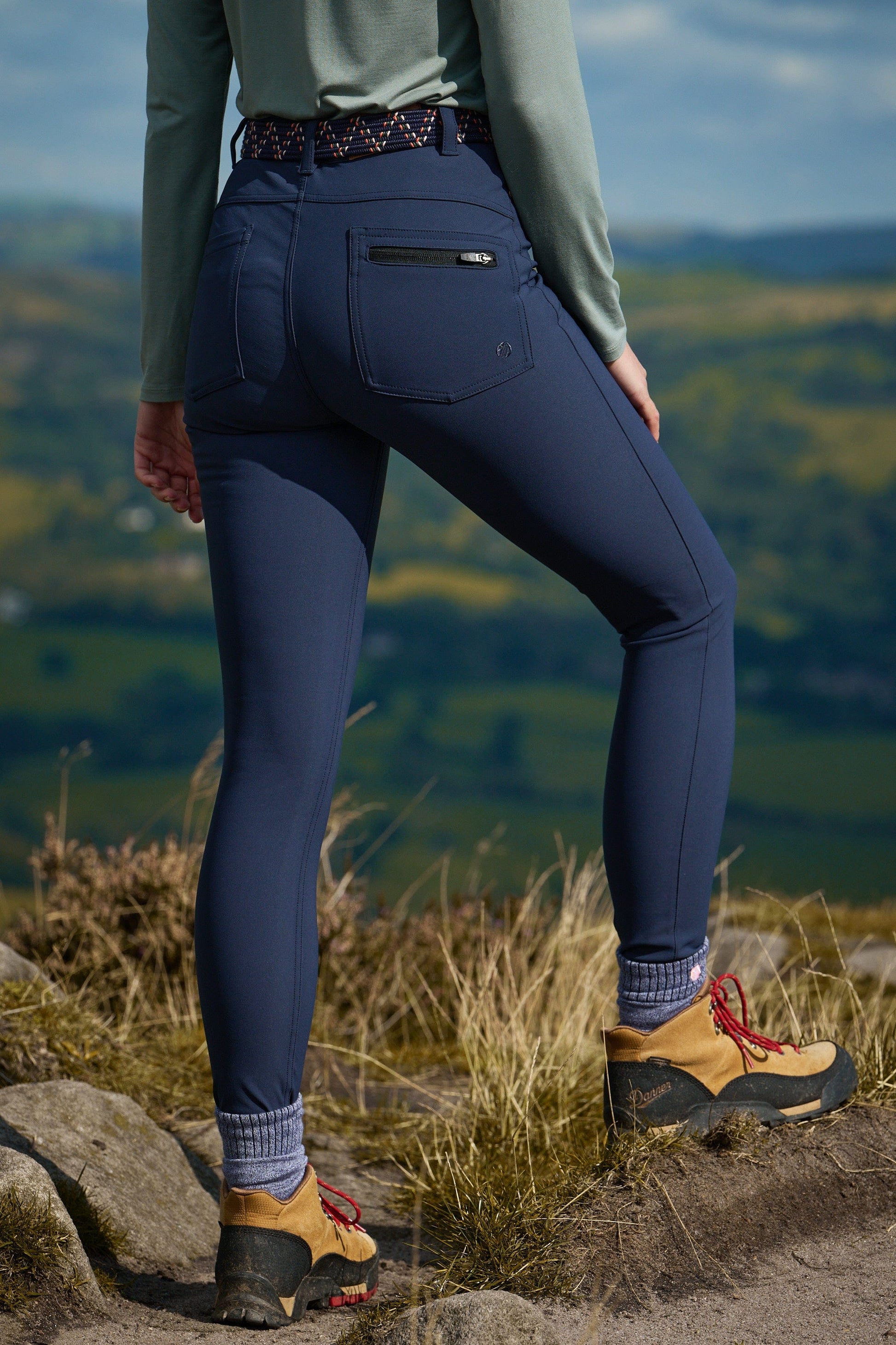 High Abrasion Aventurite Skinny Outdoor Trousers - Midnight Blue Trousers  