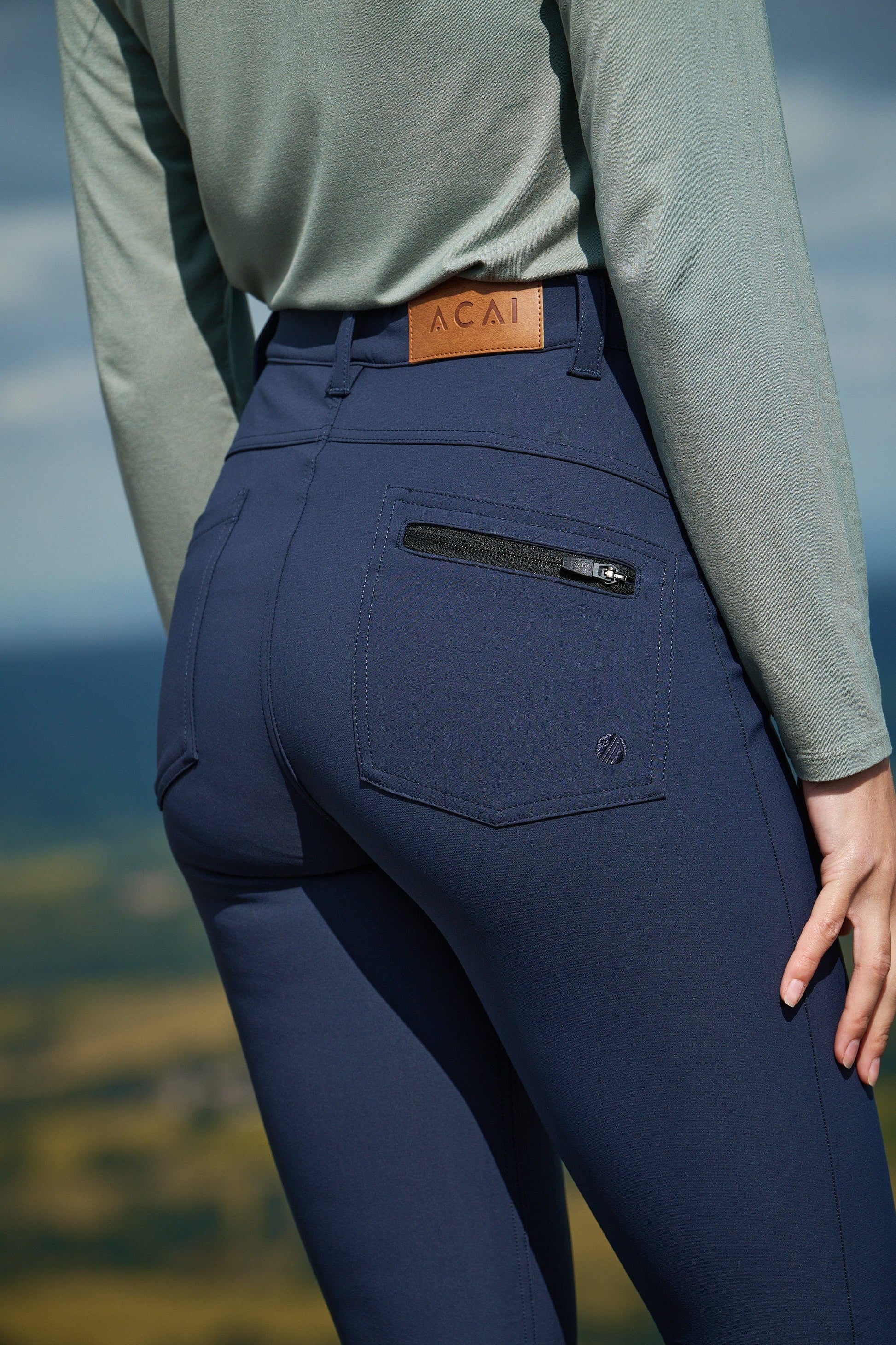 High Abrasion Aventurite Skinny Outdoor Trousers - Midnight Blue Trousers  