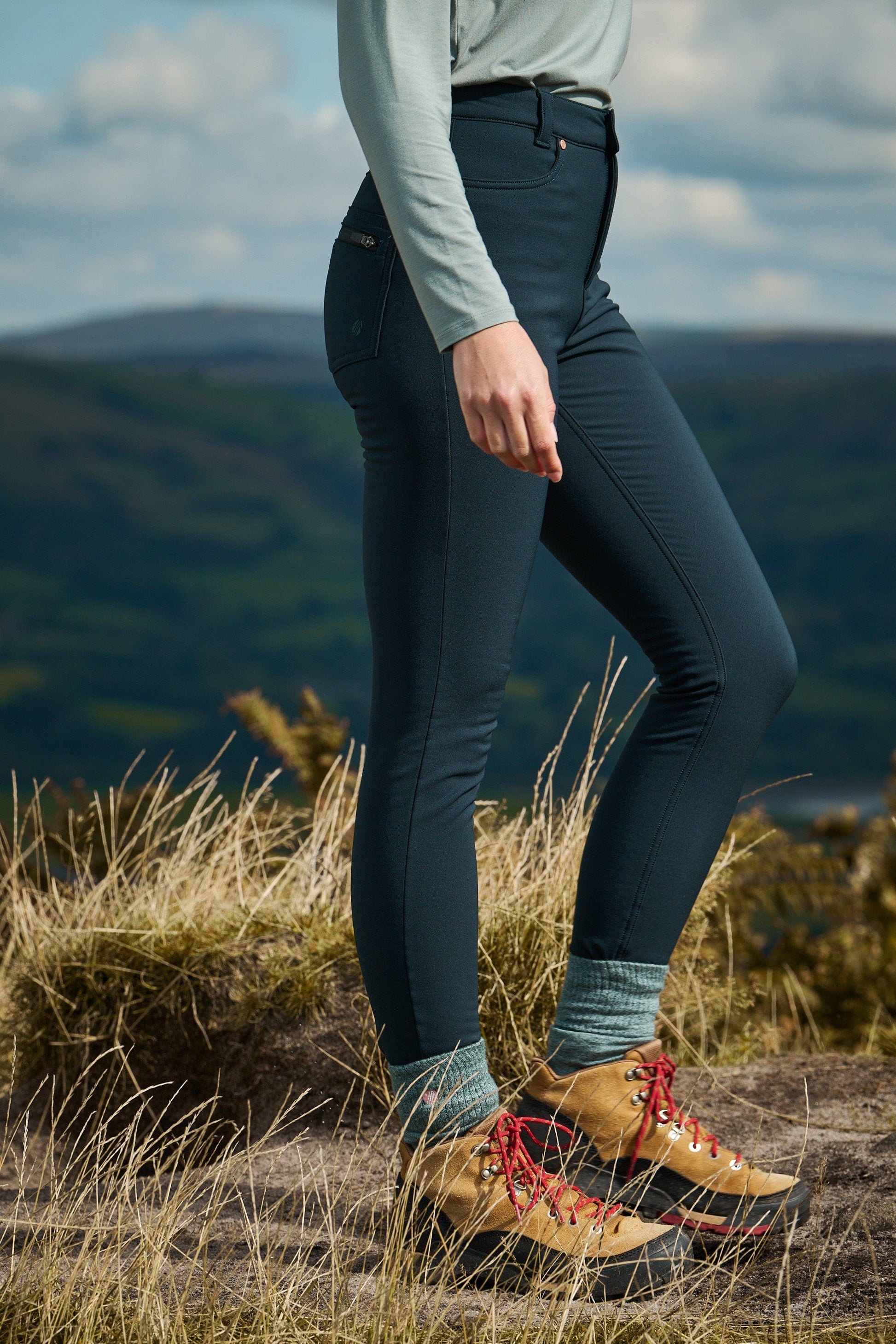 Thermal Skinny Outdoor Trousers - Evergreen Trousers  