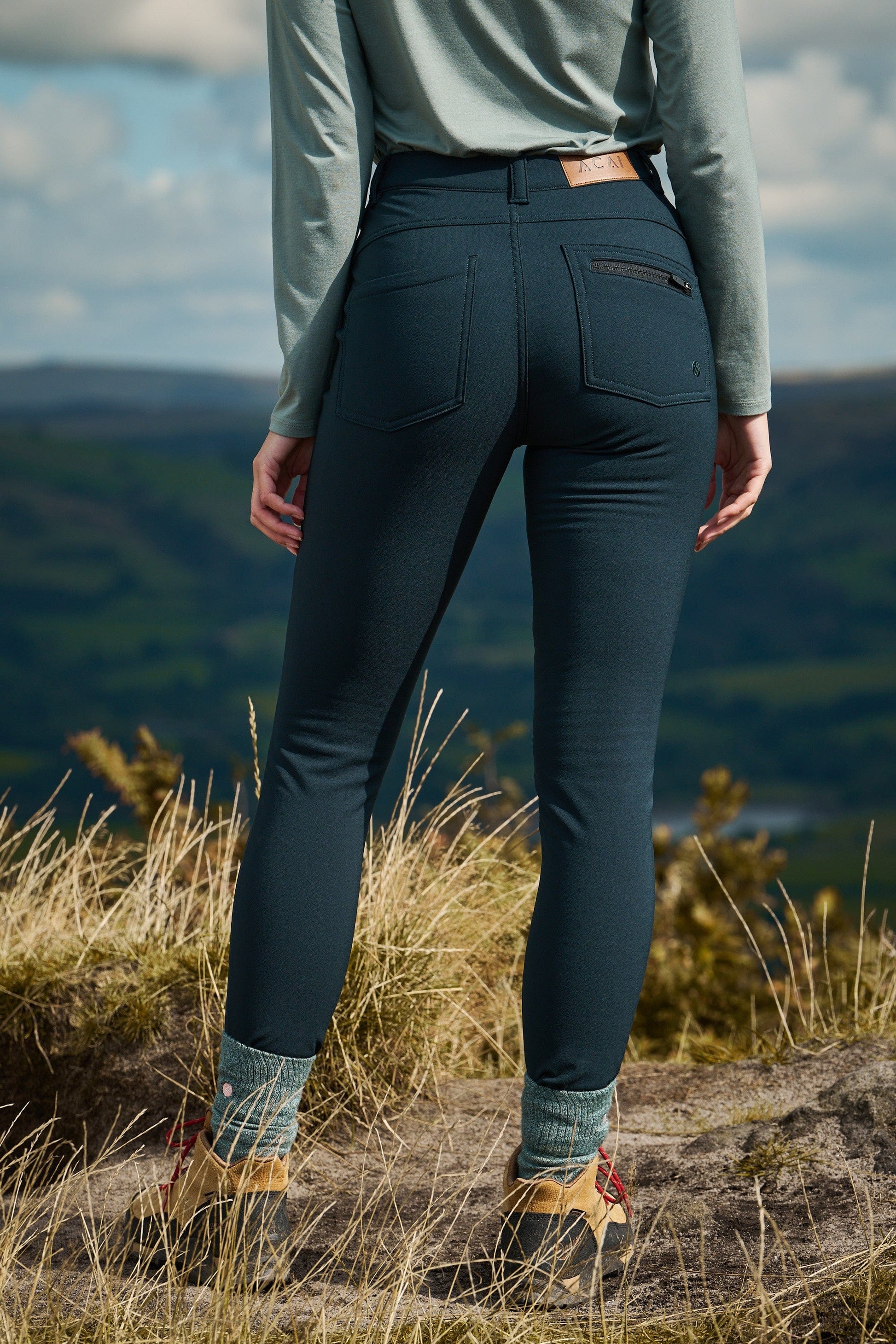 Thermal Skinny Outdoor Trousers - Evergreen Trousers  