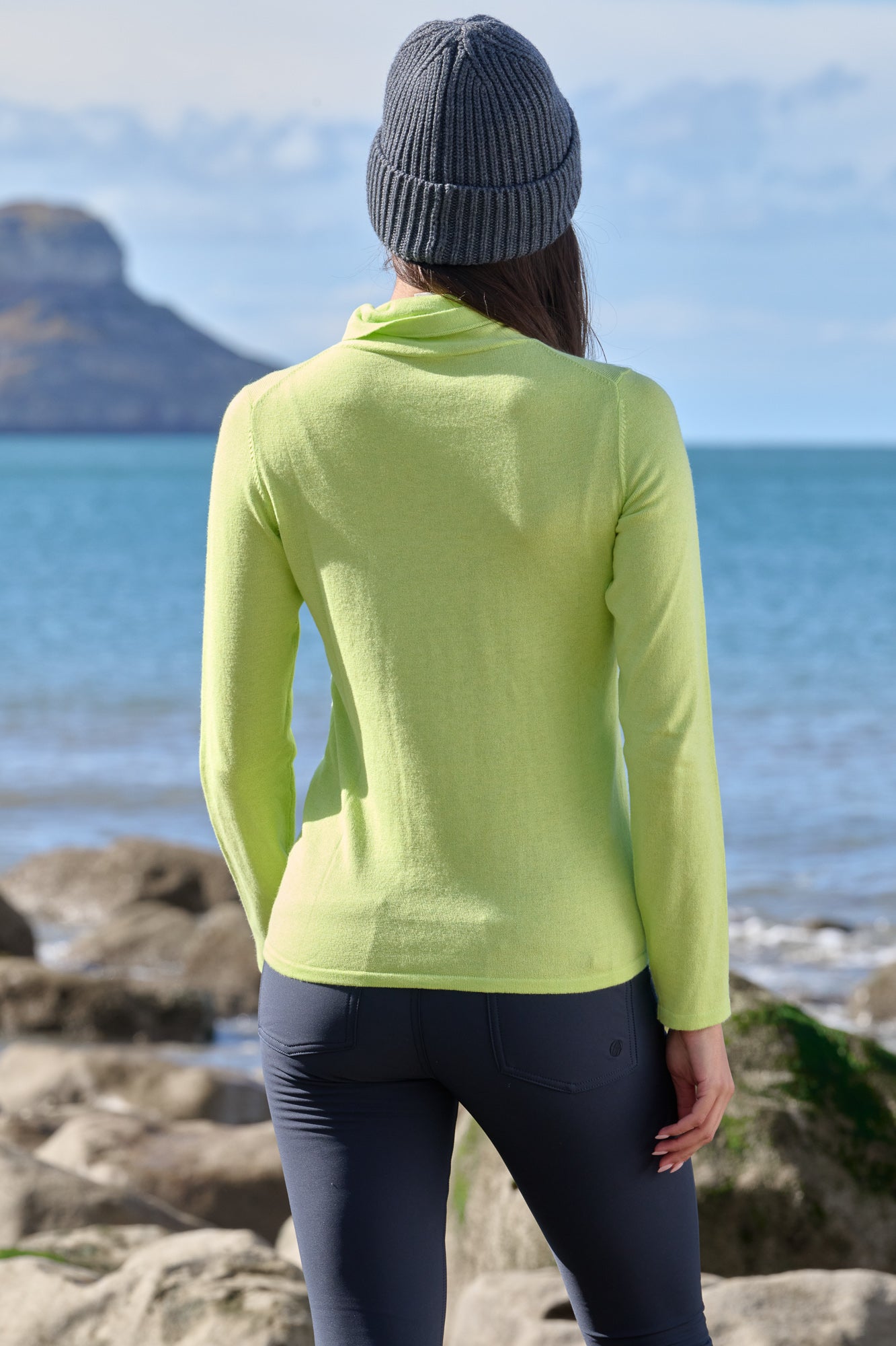 Conscious Knitted Turtle Neck - Limeade