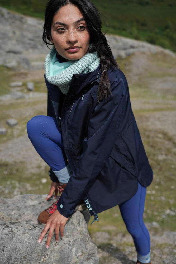 Shower Resistant Softshell Leggings - Twilight Blue