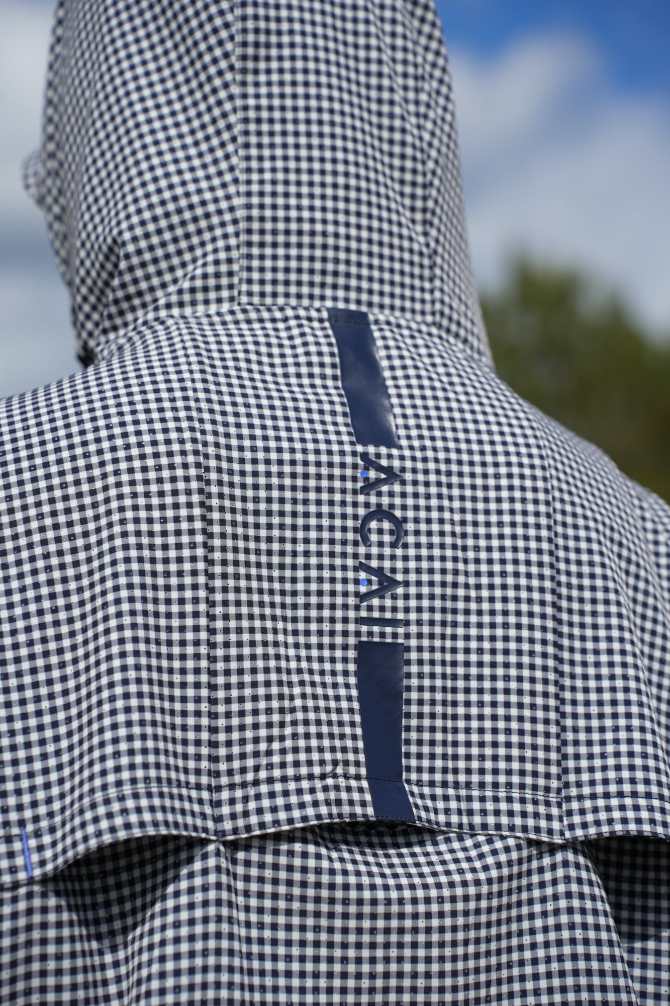 Airlite Windbreaker Jacket - Deep Navy Gingham