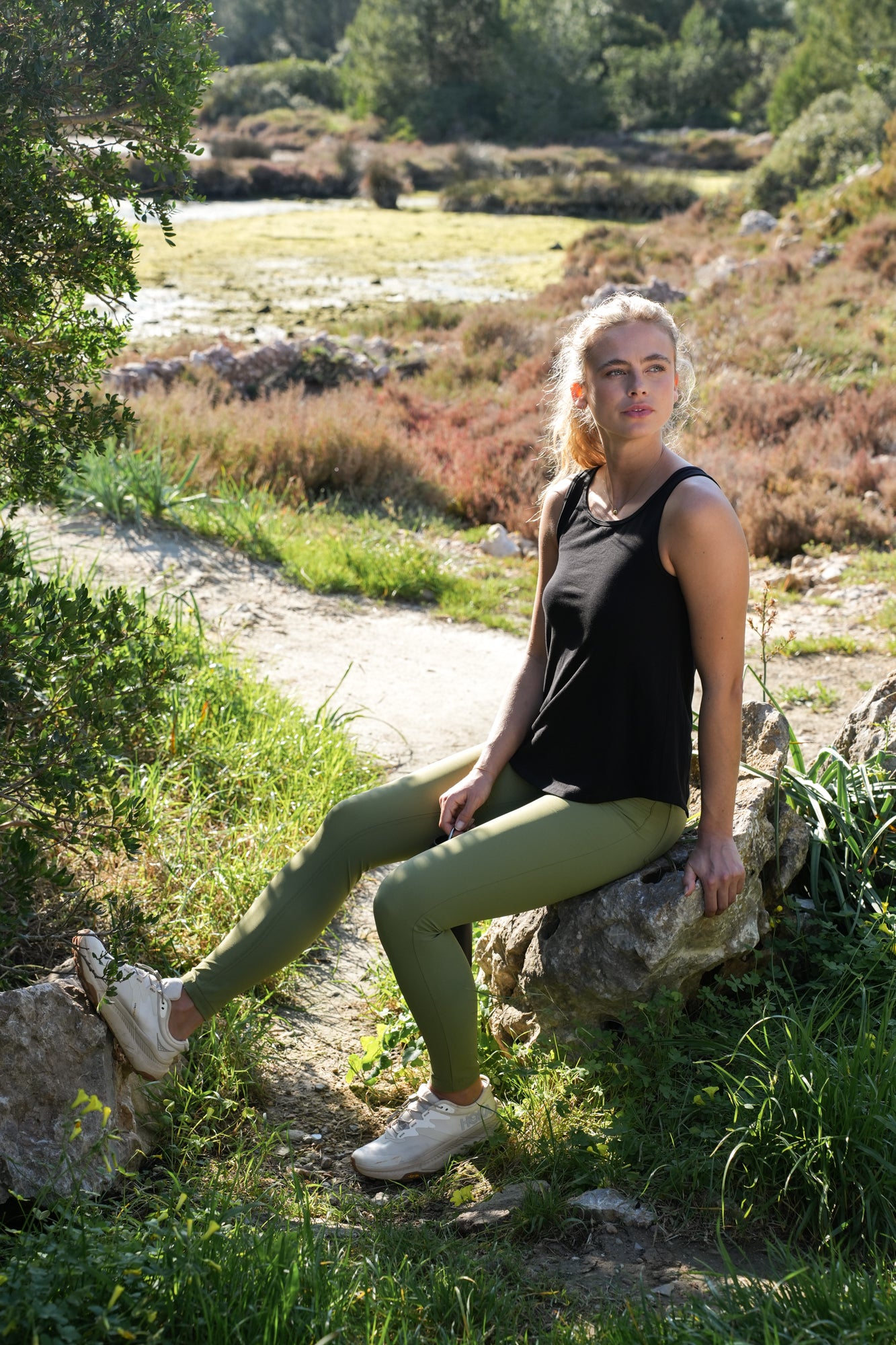 MAX Stretch Skinny Outdoor Trousers - Olive