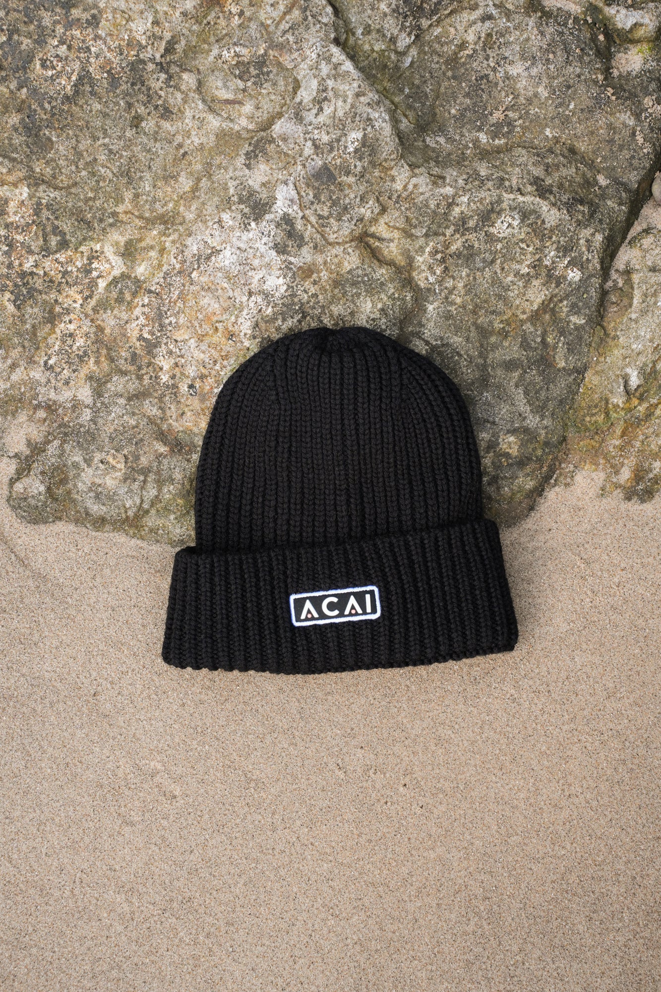 Merino Wool Beanie - Black