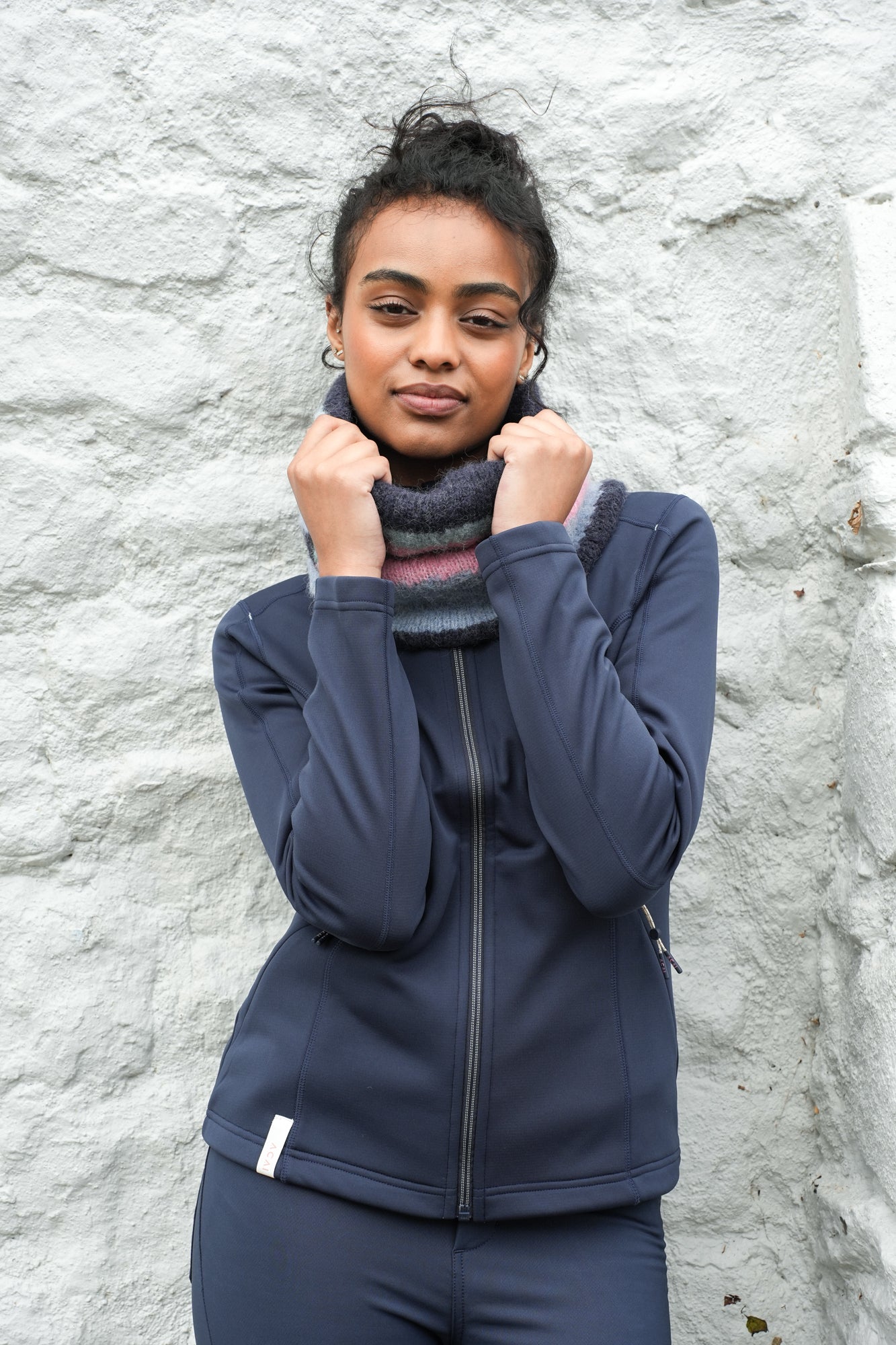 Dawn Mist Snood - Deep Navy