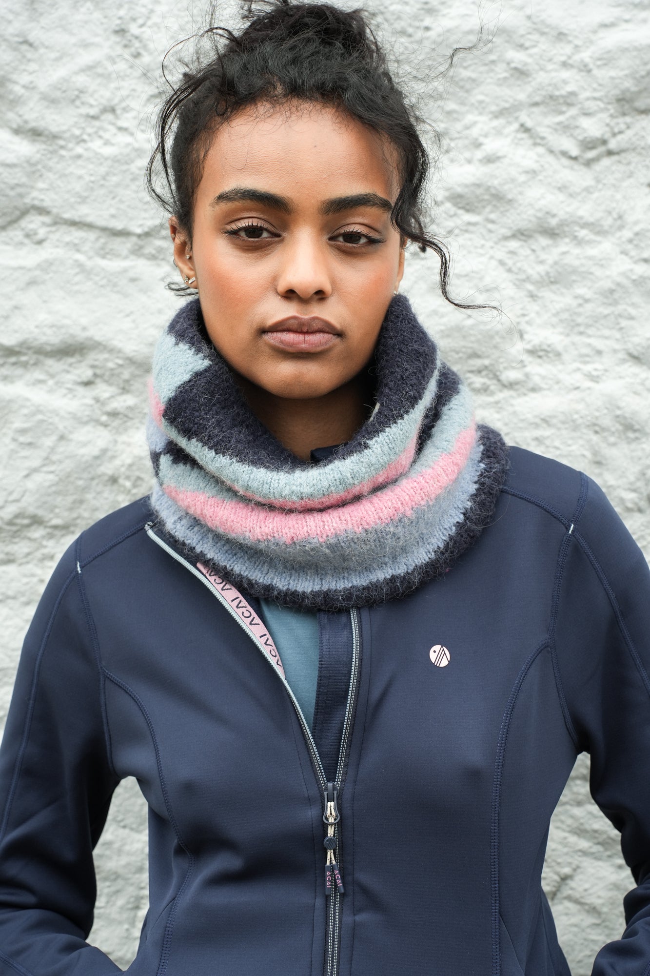 Dawn Mist Snood - Deep Navy