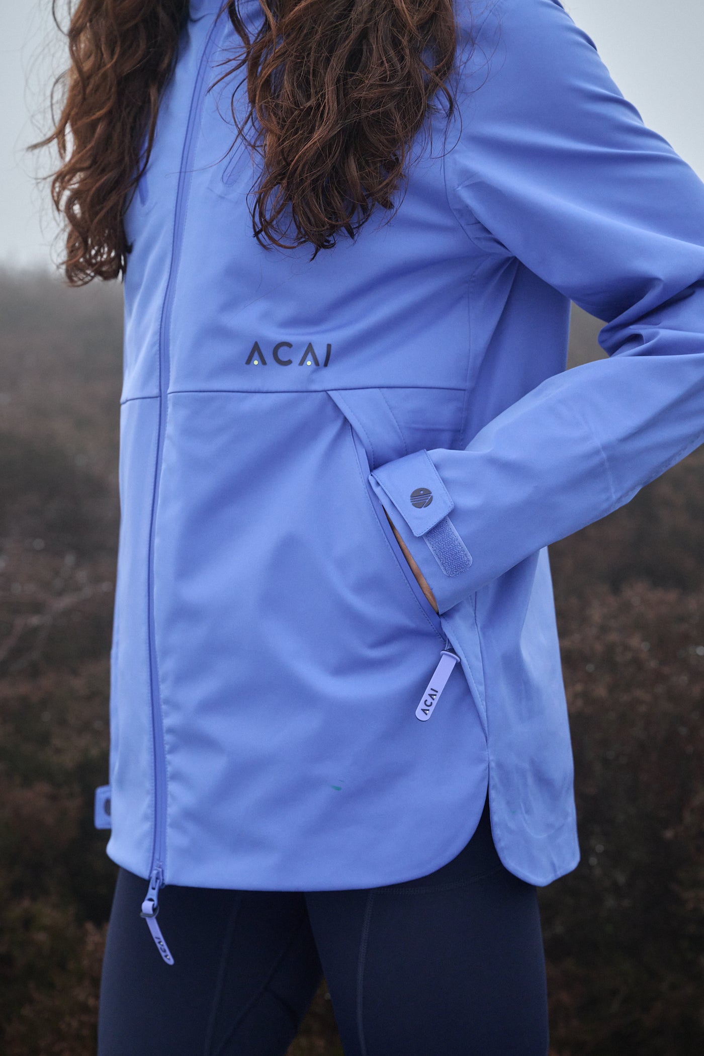 Womens Rainscape Jacket Baja Blue ACAI Womens Rainscape Jacket Baja Blue ACAI